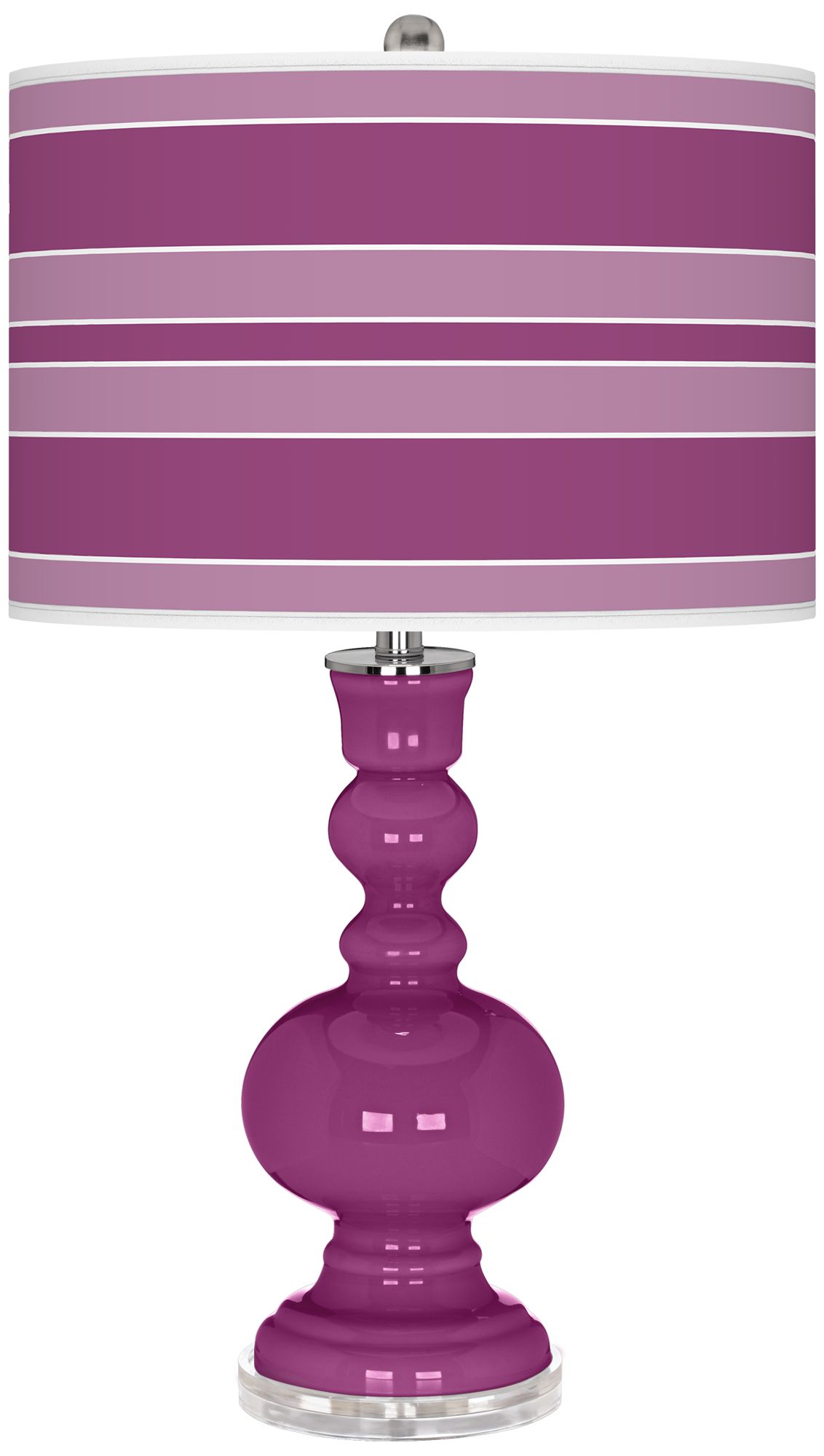 Verve Violet Bold Stripe Apothecary Table Lamp