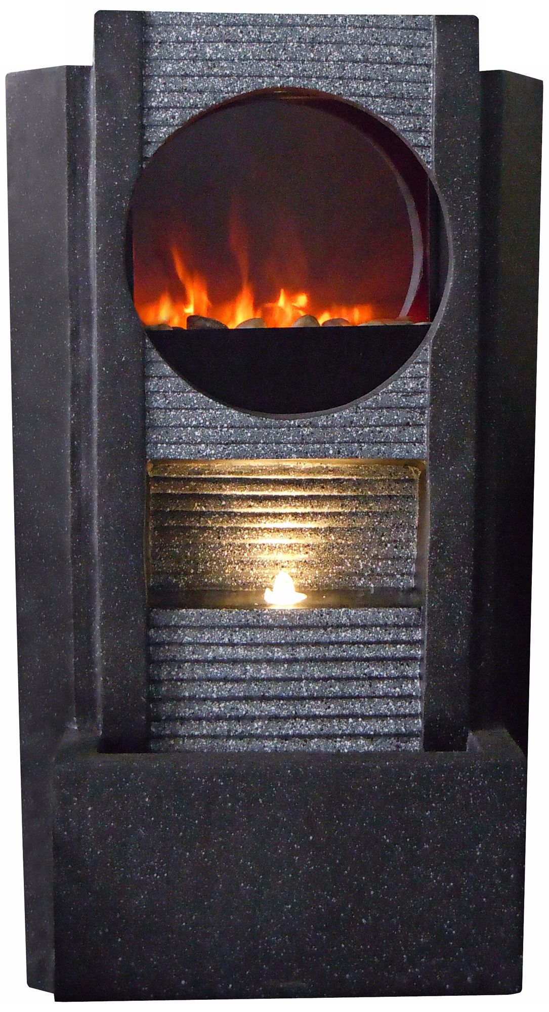 Ultra Fire Outdoor LED Fireplace Fountain
