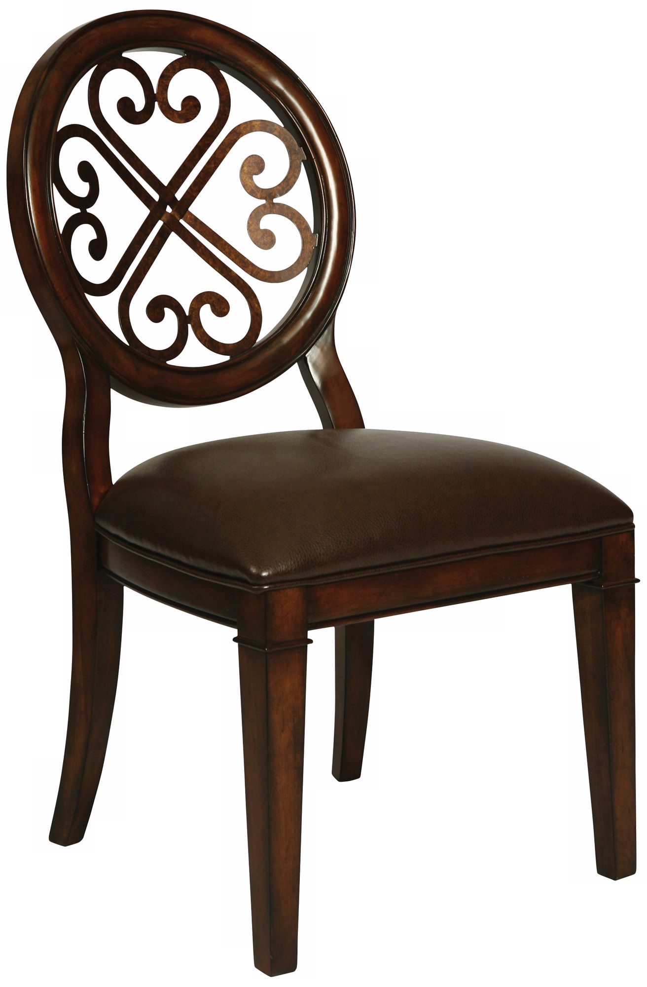 Traditional Devon Coast Distressed Cherry Side Chair