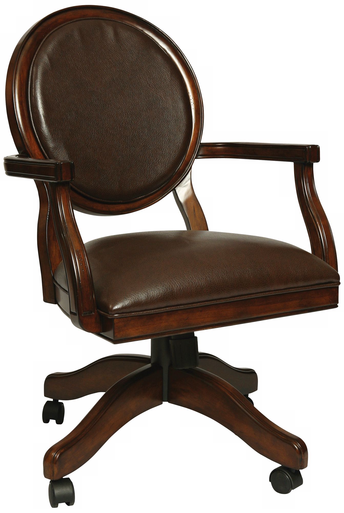 Devon Coast Leather Ridge Distressed Cherry Office Armchair