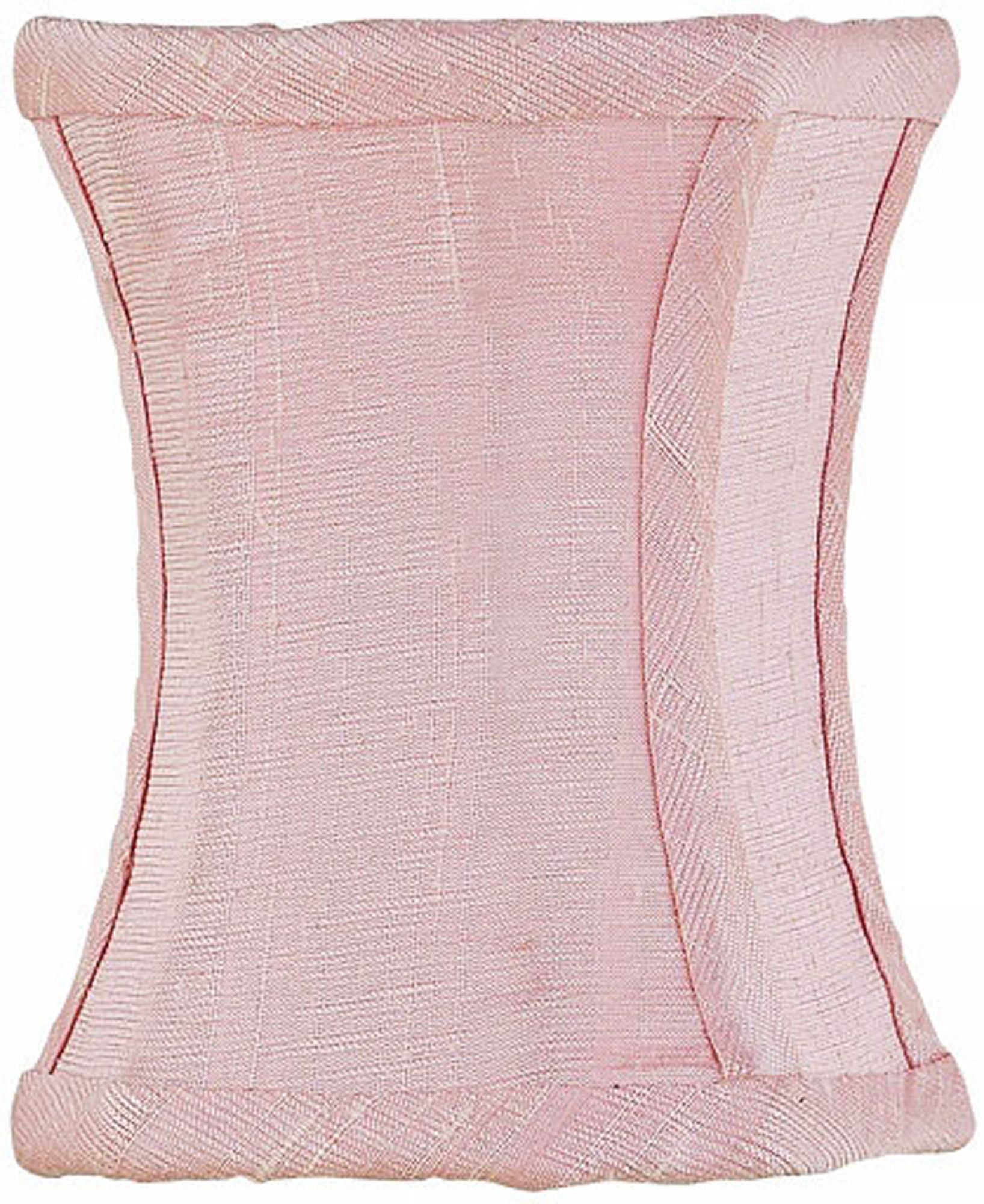 Pink Hourglass Silk Shade 3.25x3.25x5 (Clip-On)