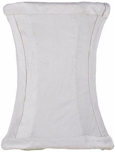 White Hourglass Shade 3.75x3.75x5 (Clip-On)
