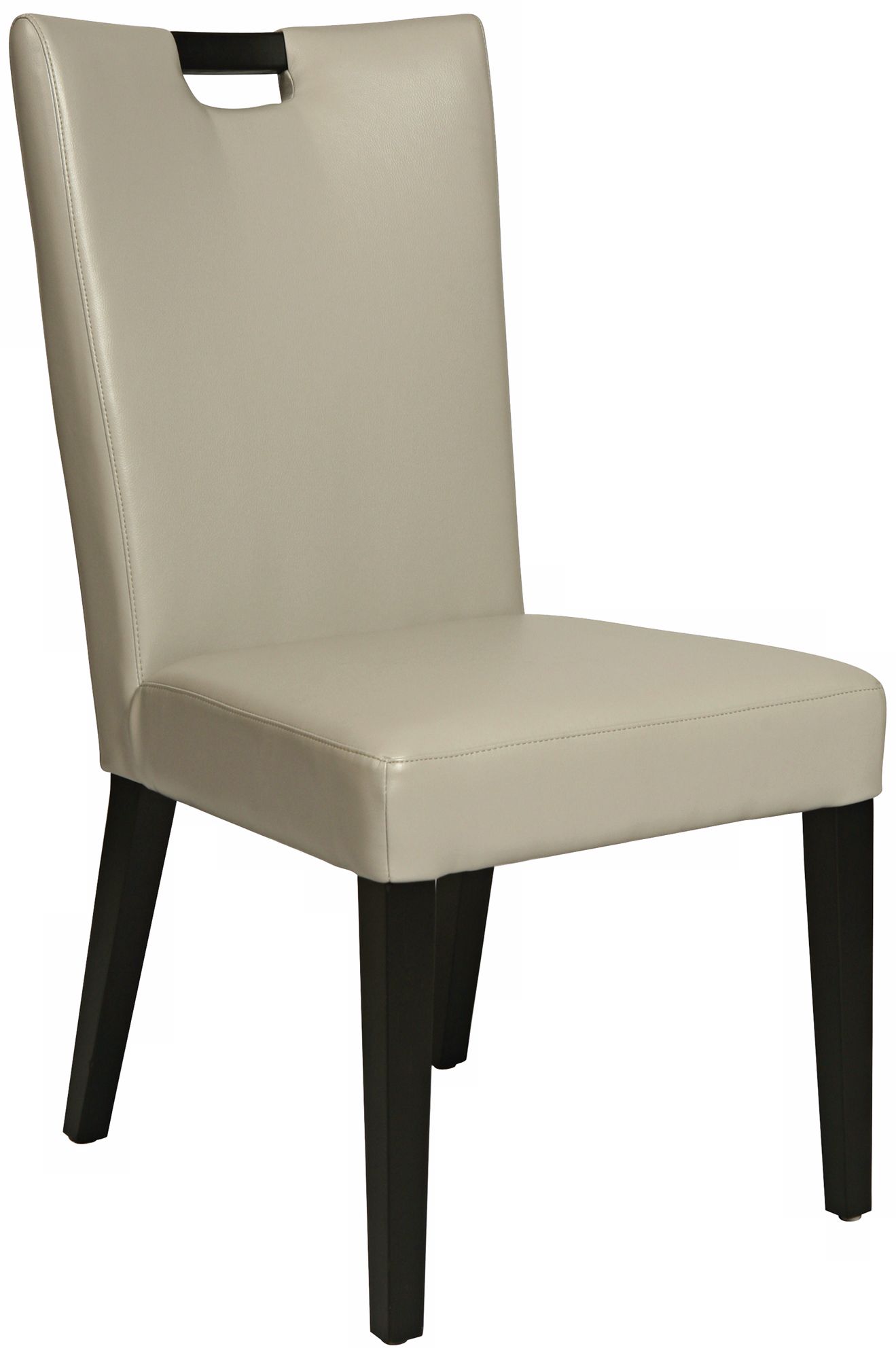 Epiphany Dove Grey Bonded Leather Side Chair