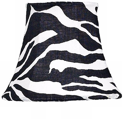 Zebra Print Bell Shade 3x5x4.25 (Clip-On)