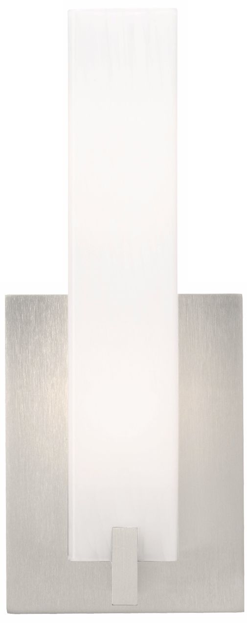 Cosmo 12" High Frost and Satin Nickel LED Wall Sconce