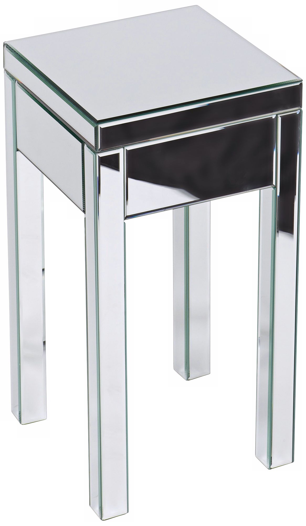 Reflections Silver Mirror End Table
