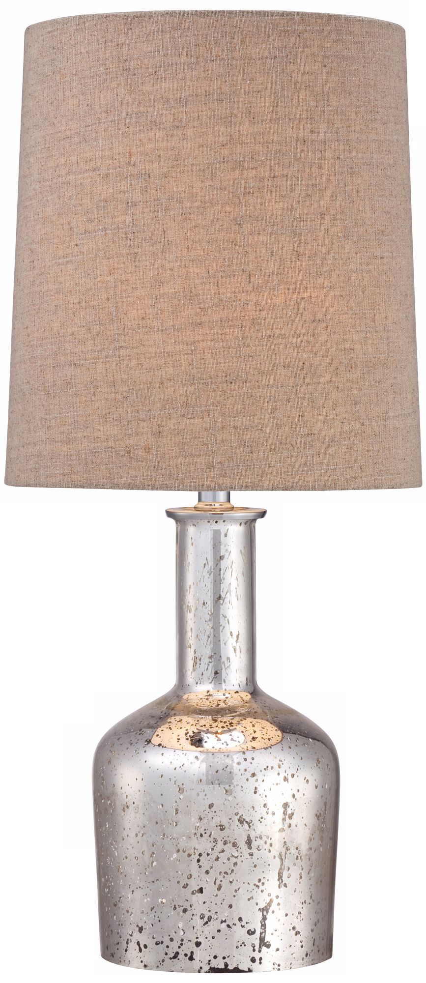 Long-Neck Bottle Mercury Glass Table Lamp