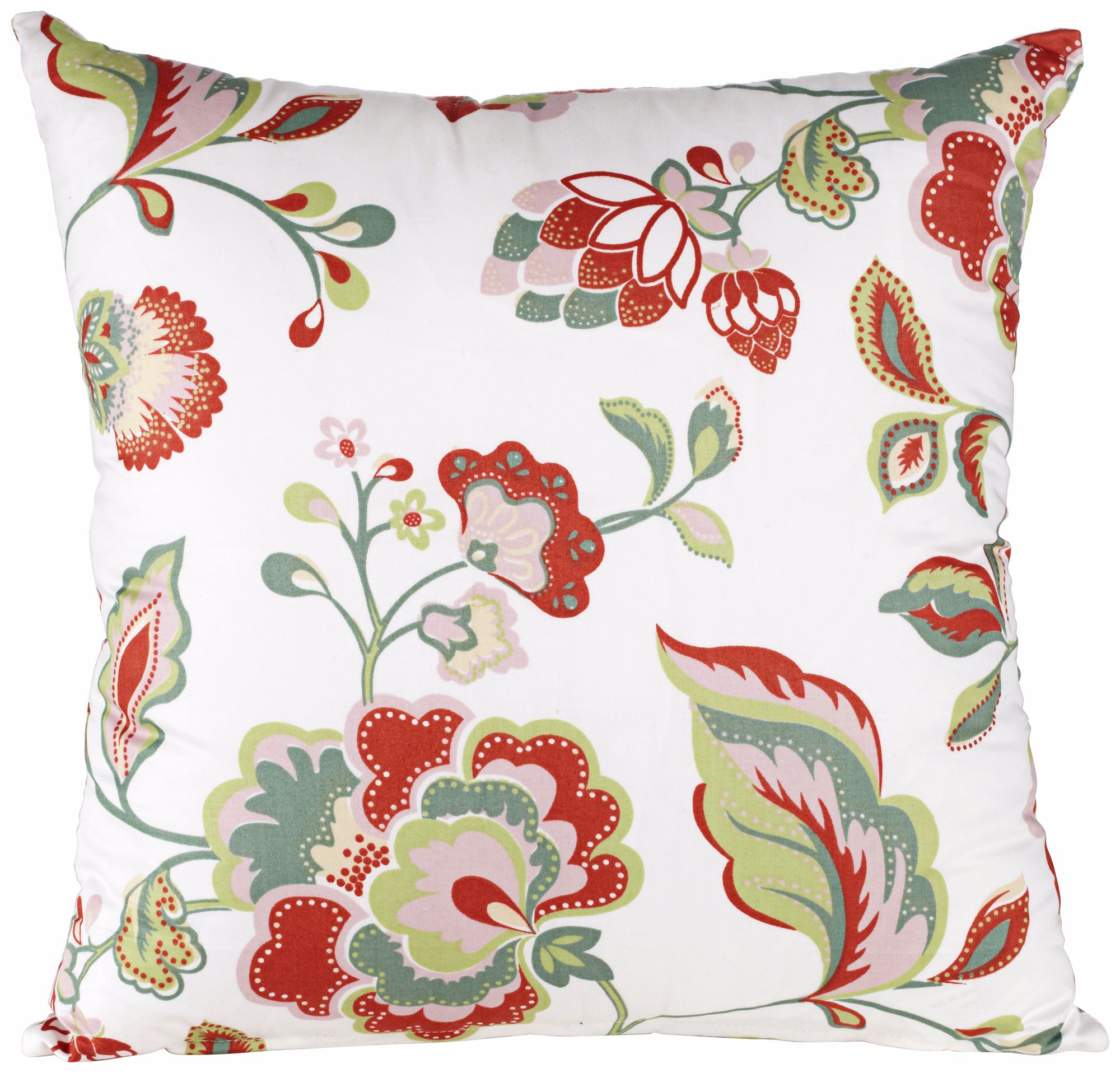 Elizabeth Floral Print 18" Square Throw Pillow