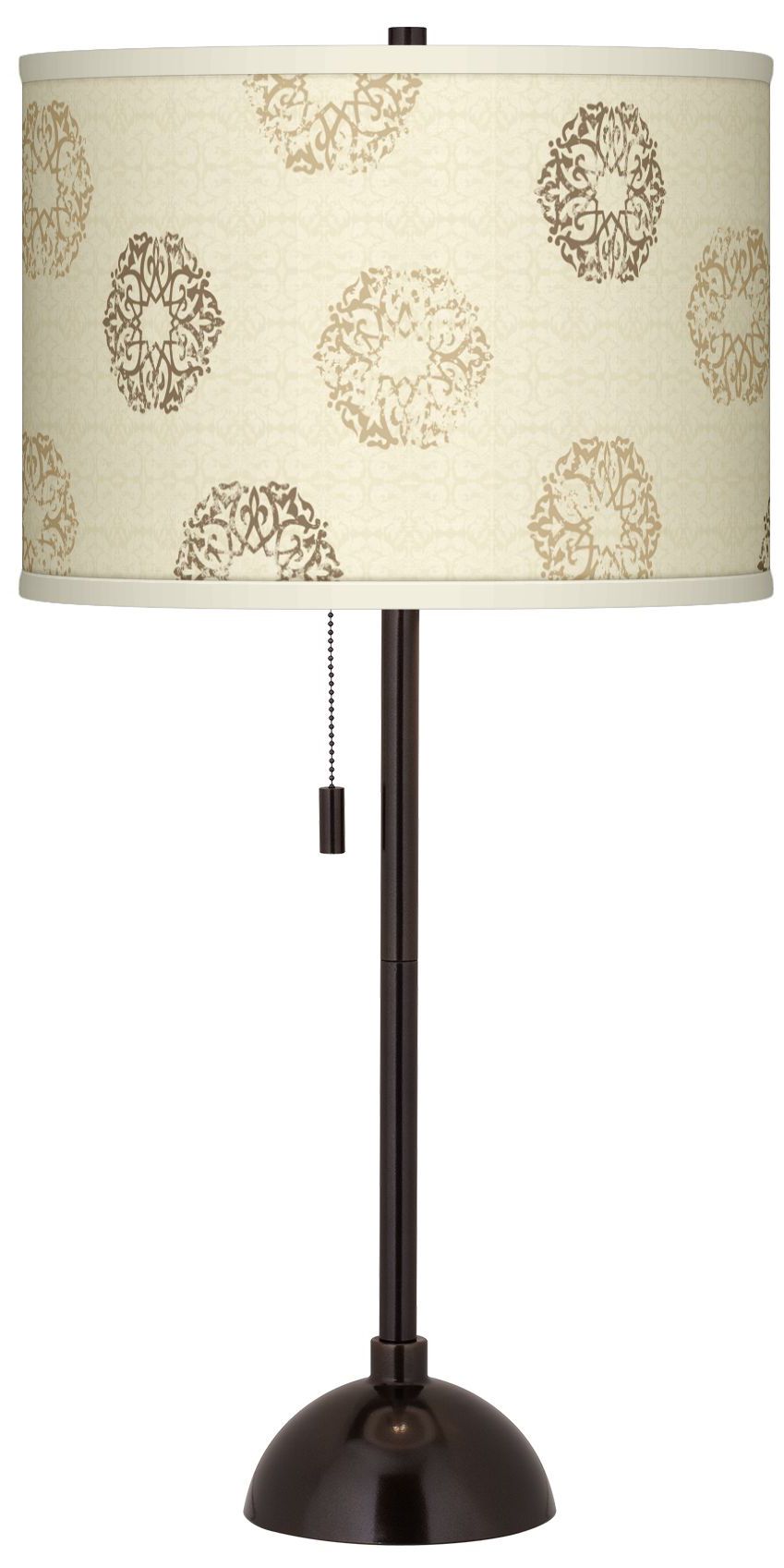 Sand Medallion Giclee Glow Tiger Bronze Club Table Lamp