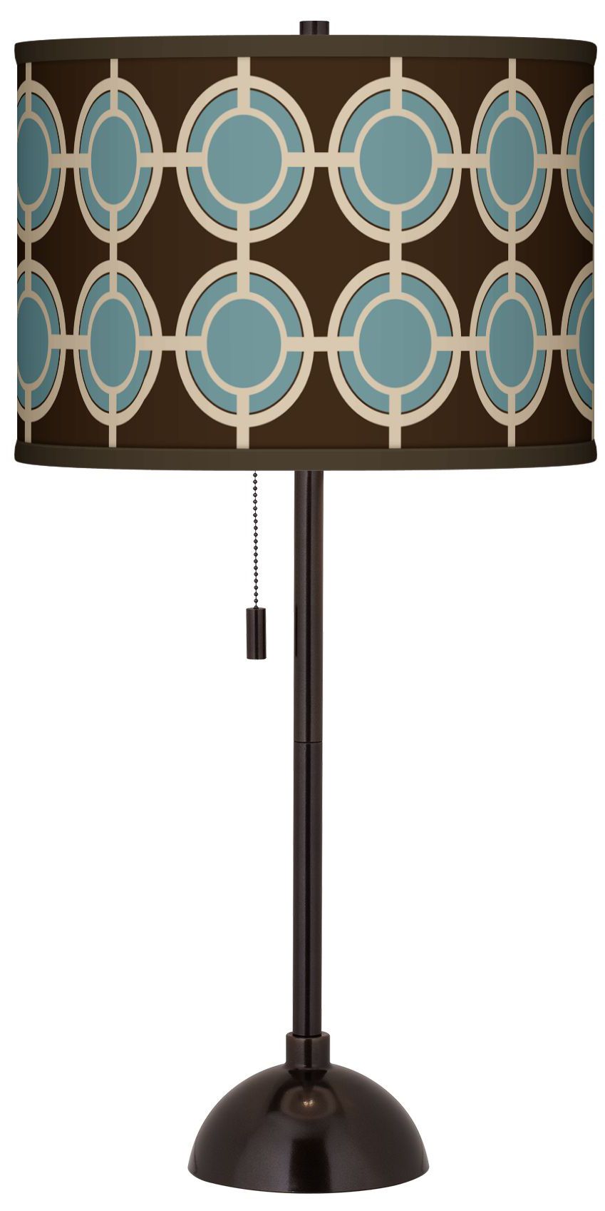 Stacy Garcia Porthole Giclee Glow Bronze Club Table Lamp