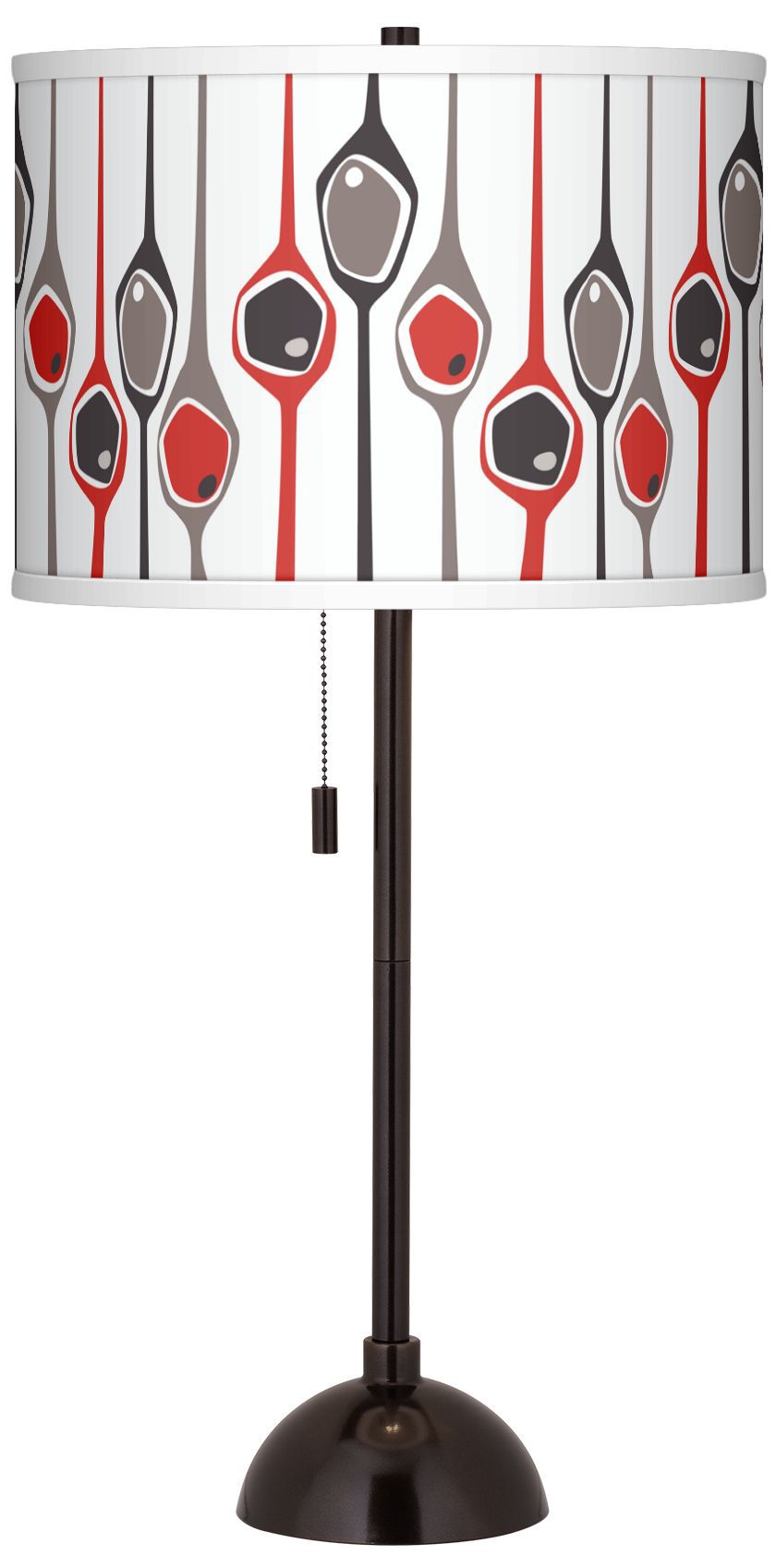 Shutter Giclee Glow Tiger Bronze Club Table Lamp