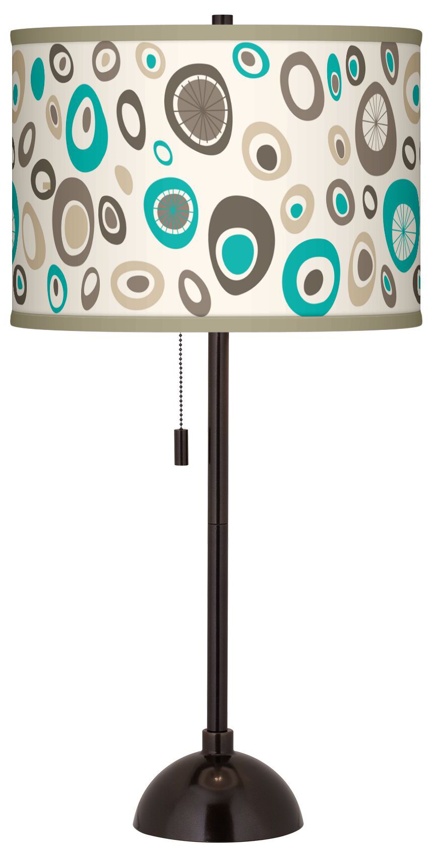 Stammer Giclee Glow Tiger Bronze Club Table Lamp
