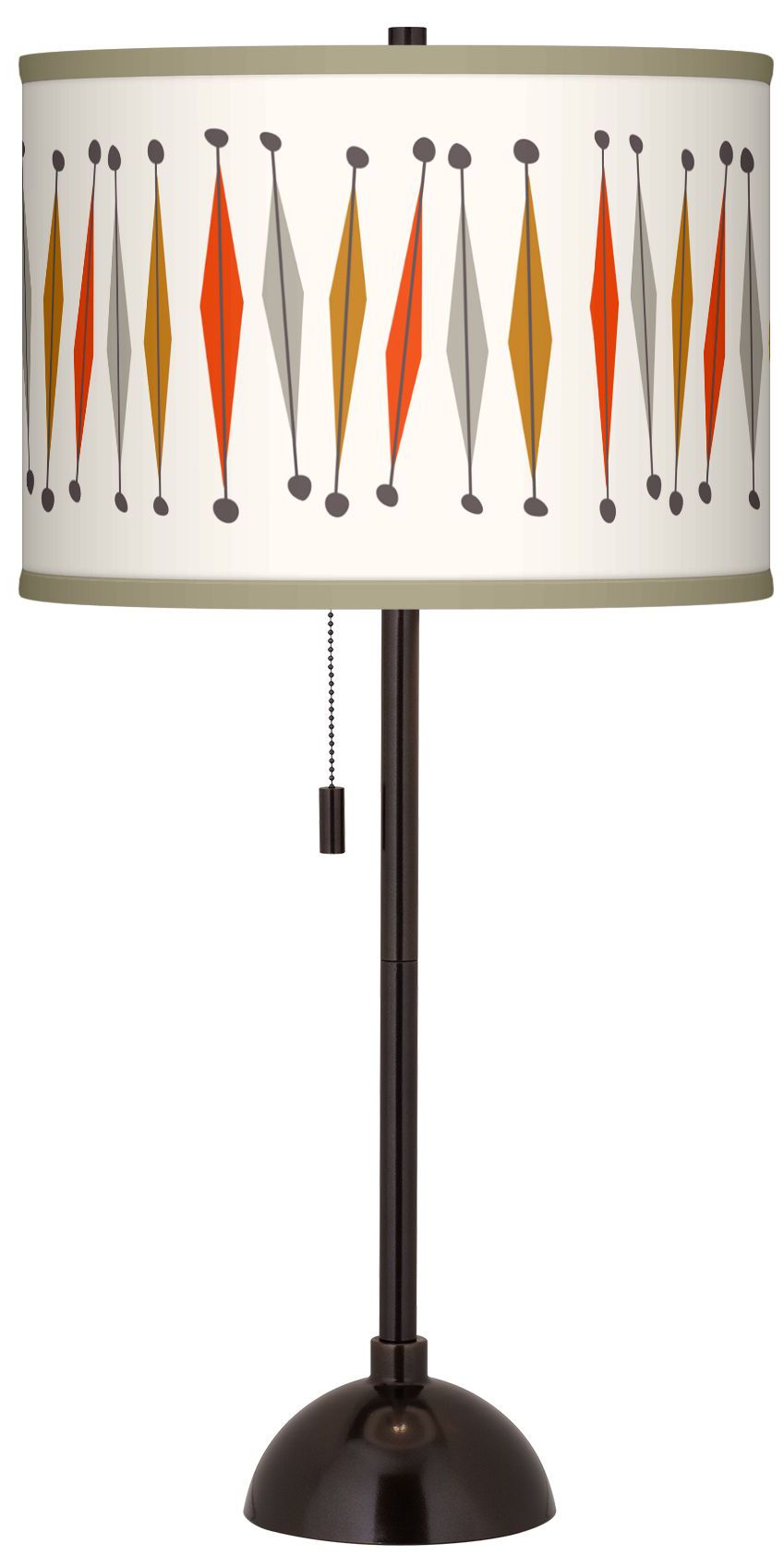 Tremble Giclee Glow Tiger Bronze Club Table Lamp