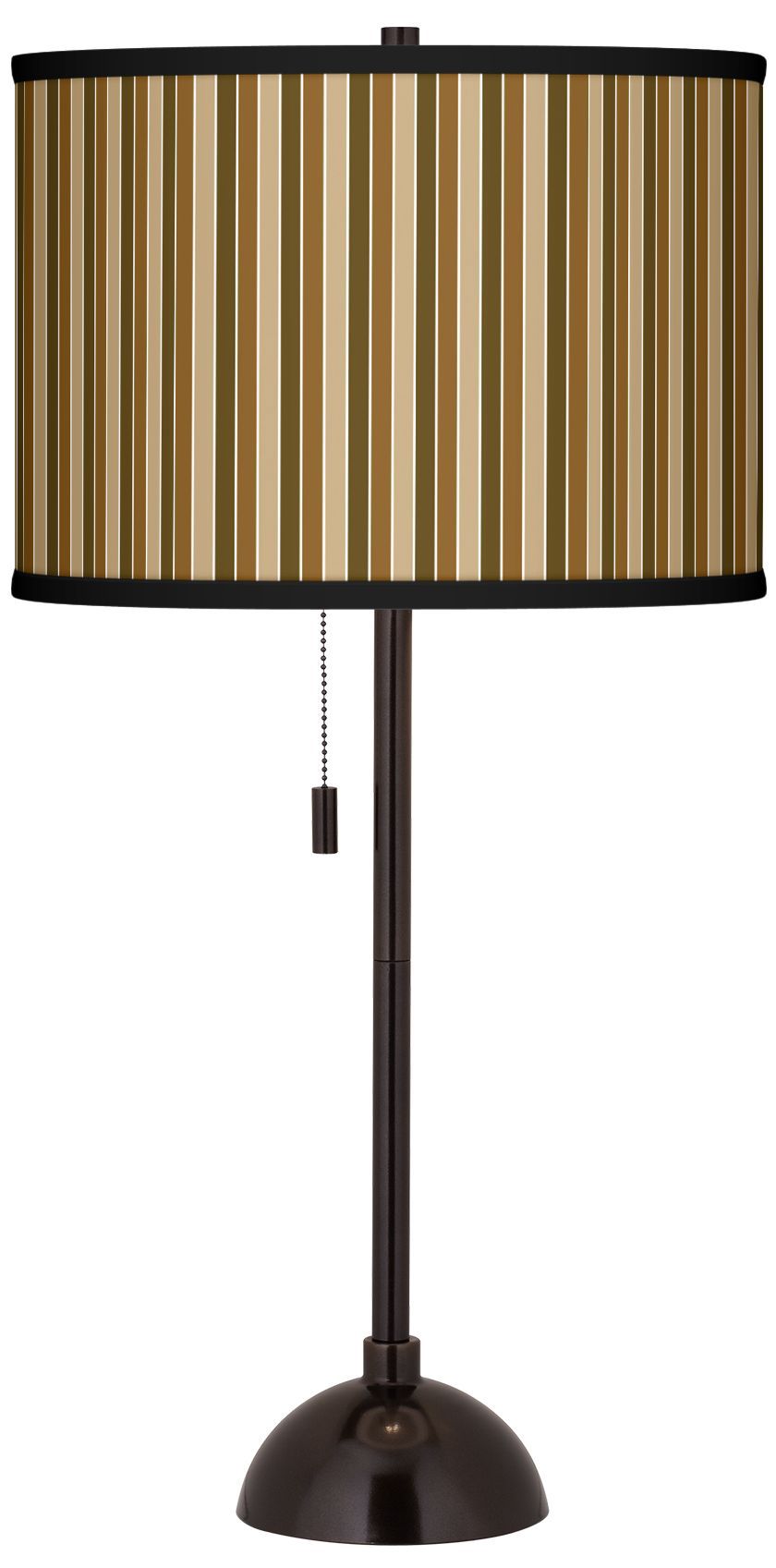 Sorrel Vertical Giclee Glow Tiger Bronze Club Table Lamp