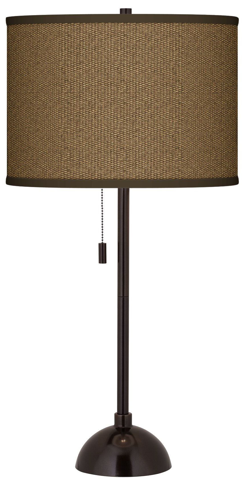 Khaki Giclee Glow Tiger Bronze Club Table Lamp