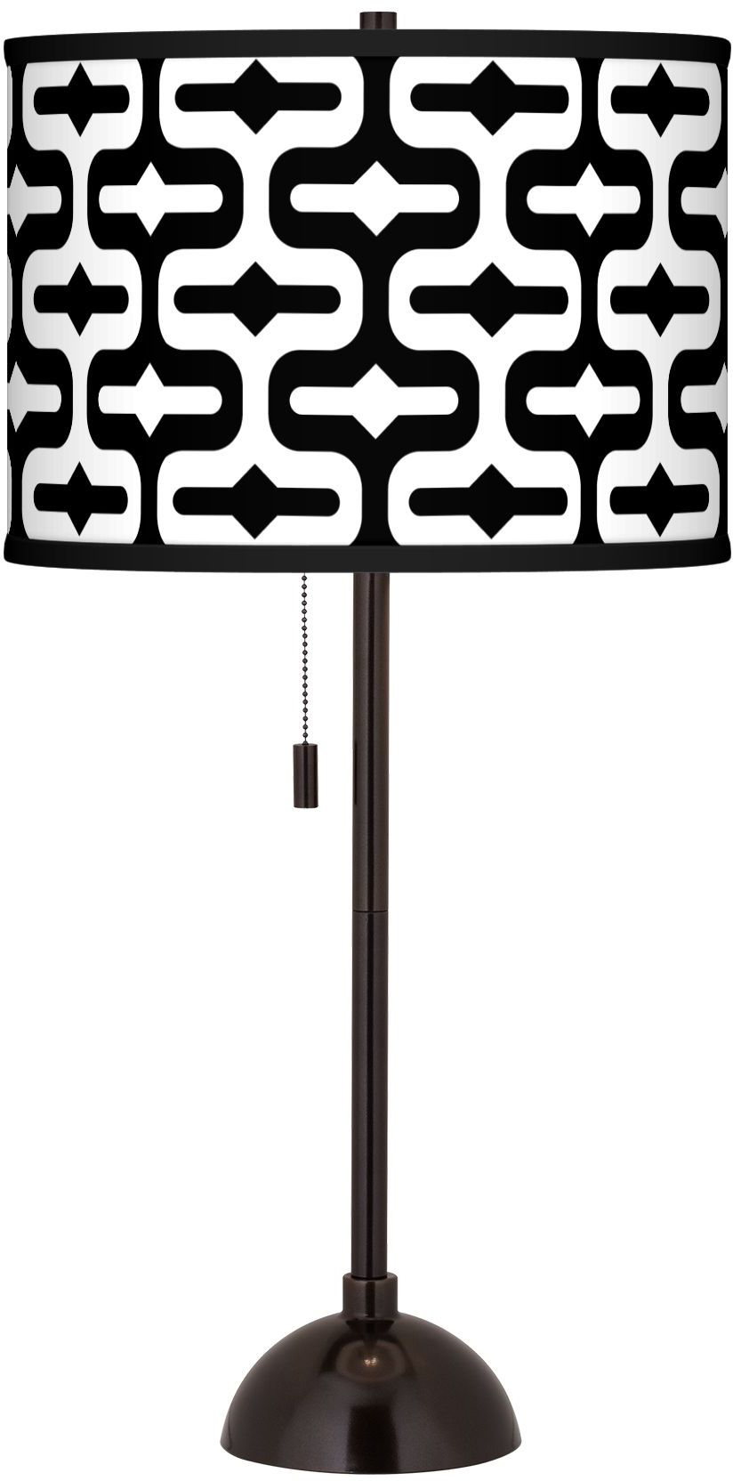 Reflection Giclee Glow Tiger Bronze Club Table Lamp