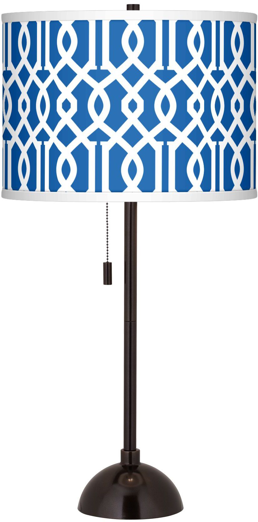 Chain Reaction Giclee Glow Tiger Bronze Club Table Lamp