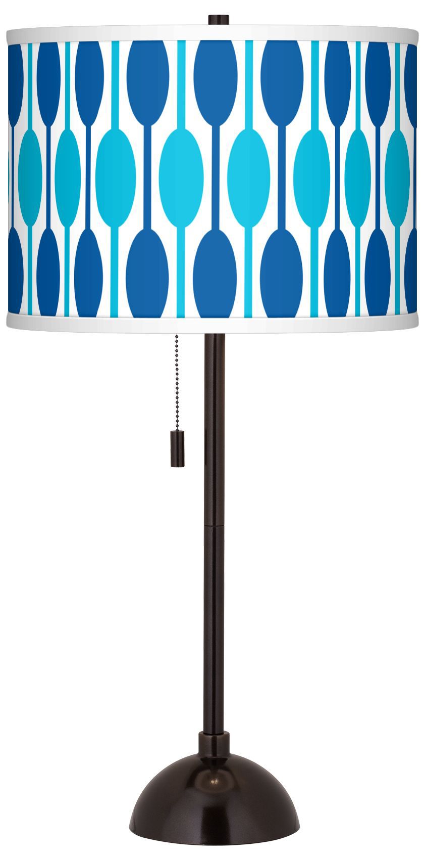 Jet Set Giclee Glow Tiger Bronze Club Table Lamp