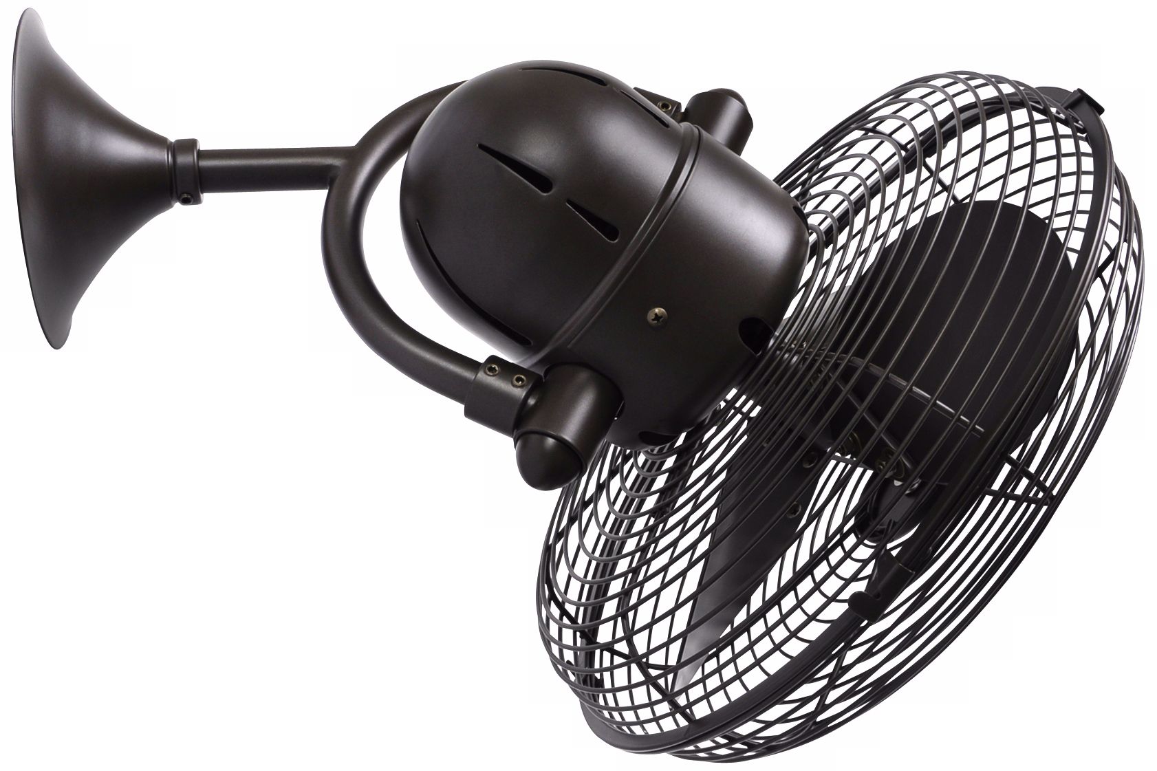 Kaye 17" Textured Bronze Oscillating Table or Wall Fan