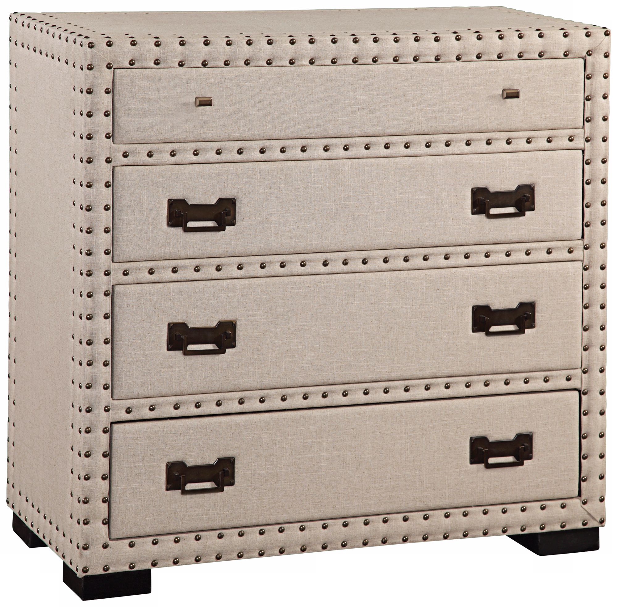 Natural Linen Nailed Hall Chest