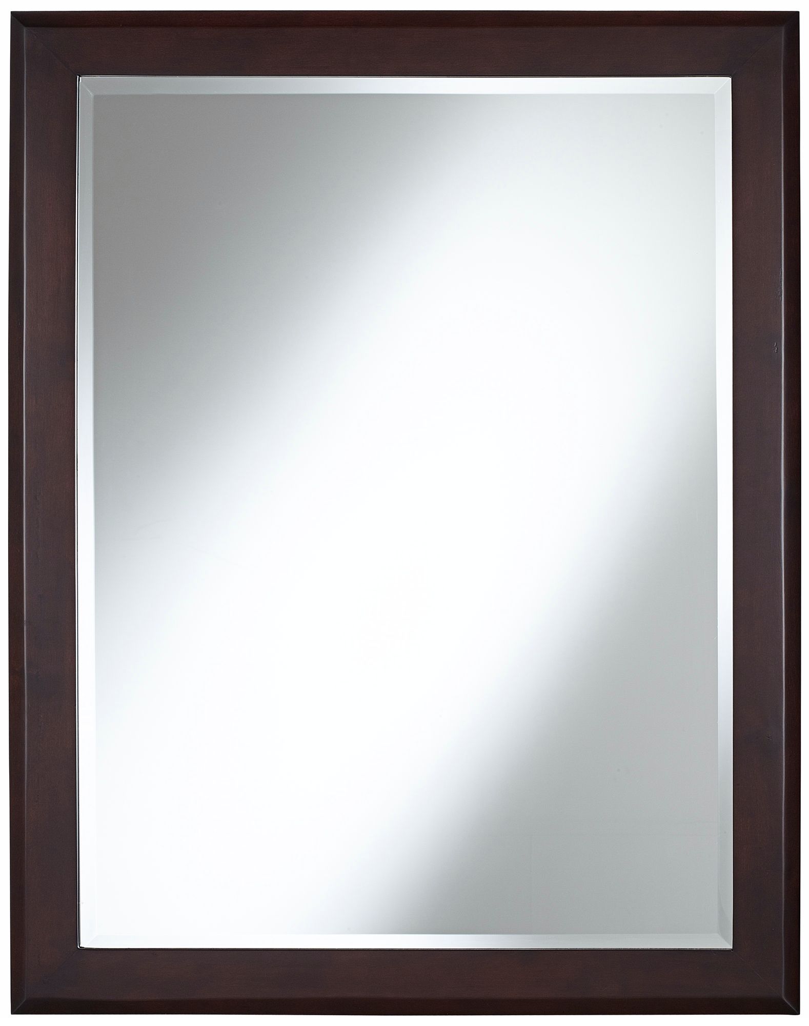 Vernon Espresso 35" High Wood Sink Mirror