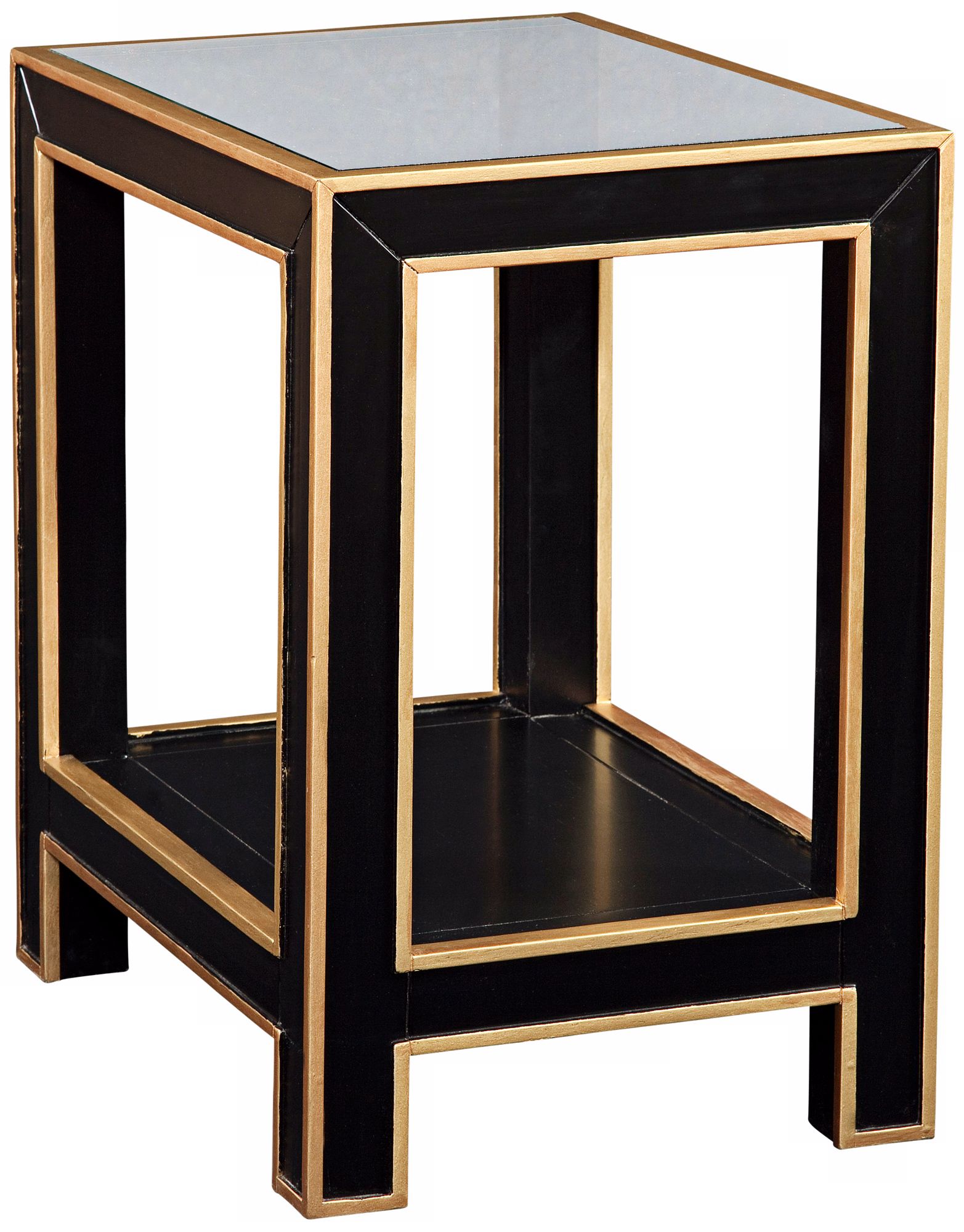 Vendom Ebony and Natural Wood End Table