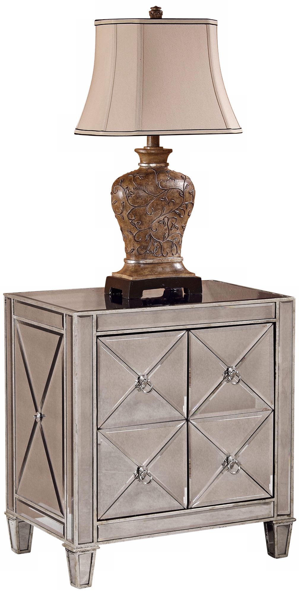 Hollywood Glam Mirrored Campaign Chest