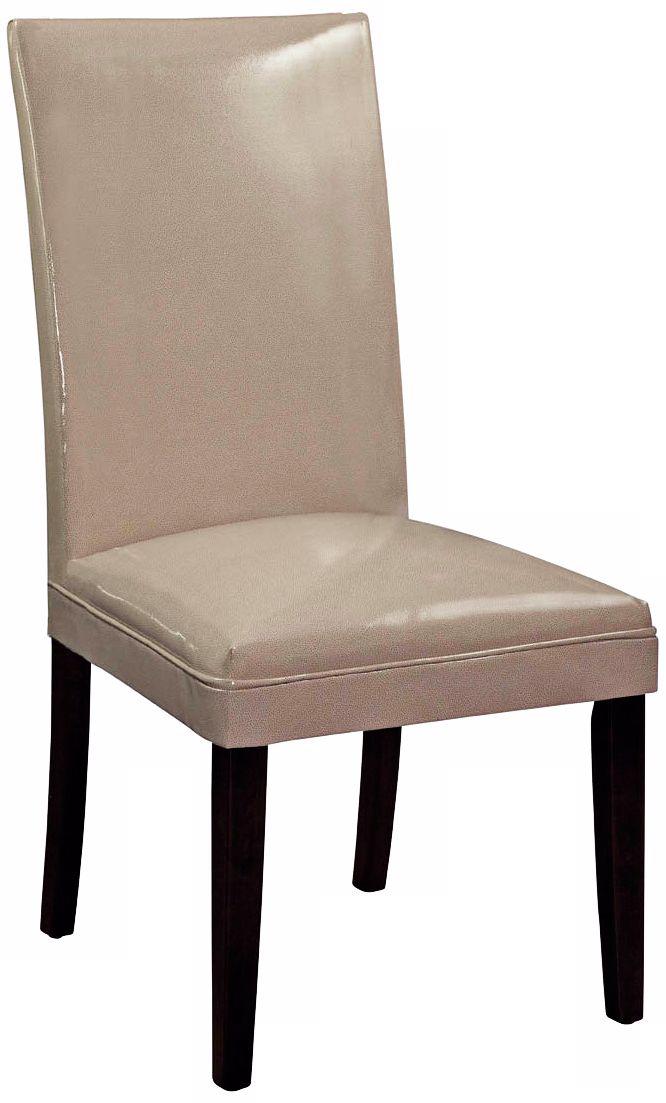 Khaki Bonded Leather Classic Parson Chair