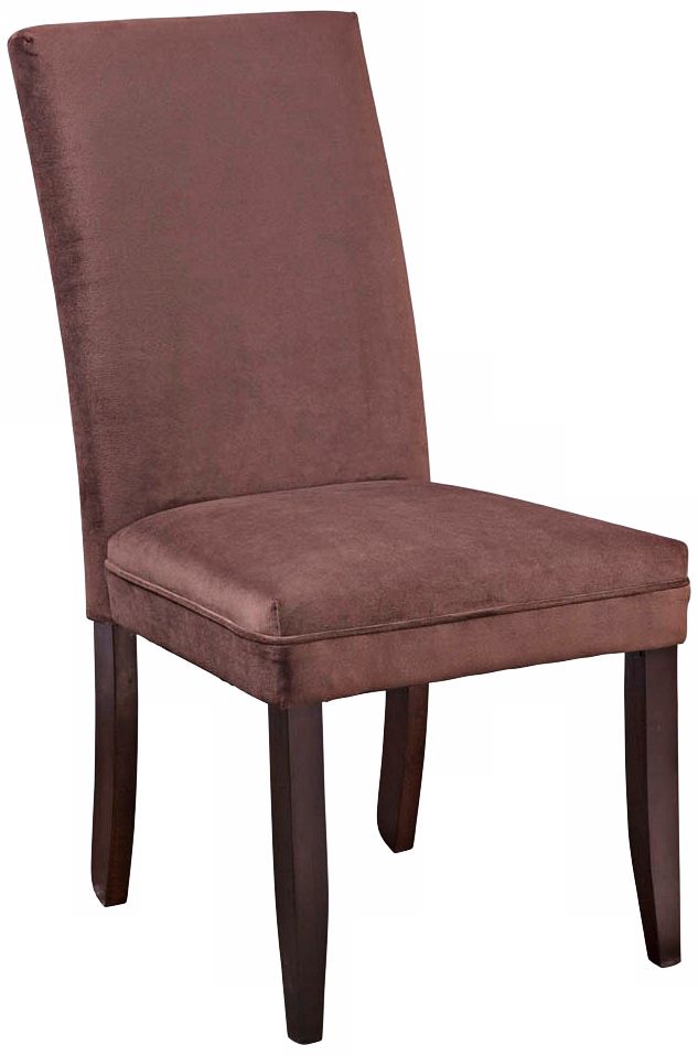 Choco Bella Brown Faux Suede Classic Parson Chair