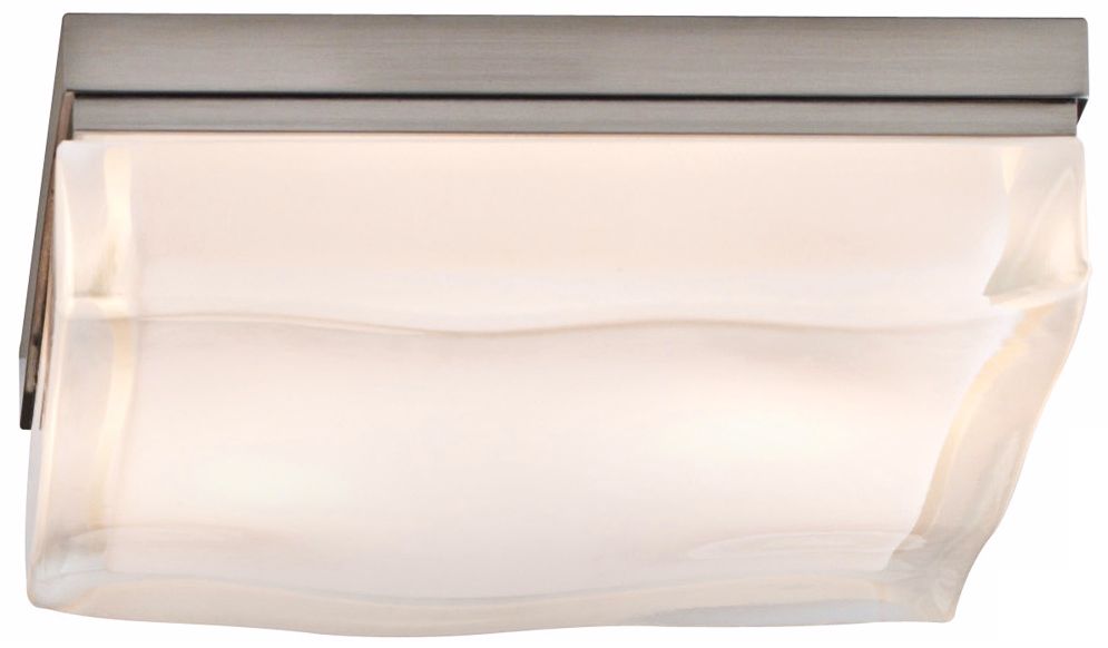 Tech Lighting Fluid Nickel 9" Square Ceiling Light
