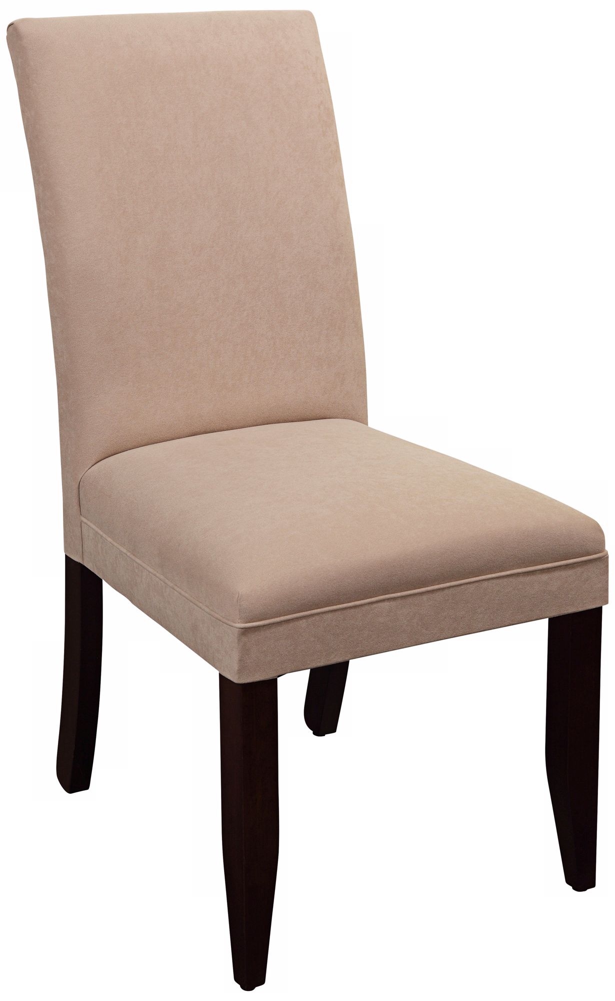 Classic Ecru Parsons Chair with Wood Legs