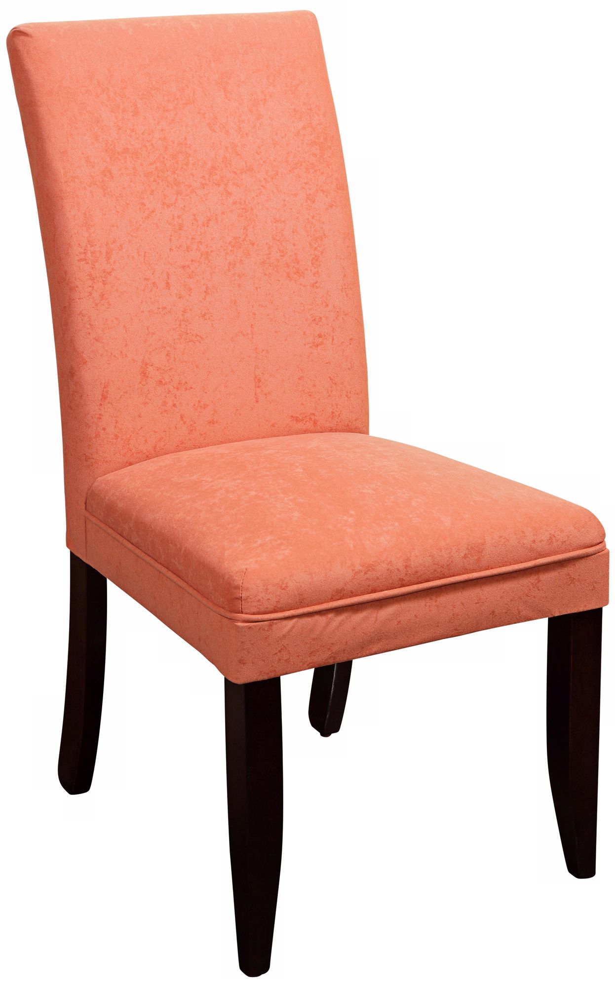 Classic Tangerine Parsons Chair with Wood Legs