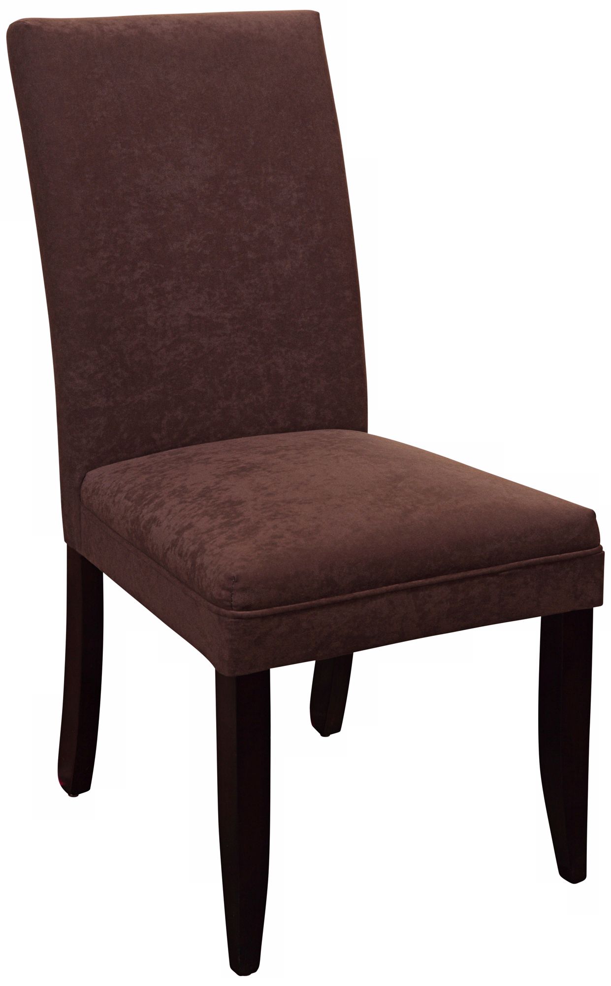 Classic Cocoa Parsons Chair with Wood Legs