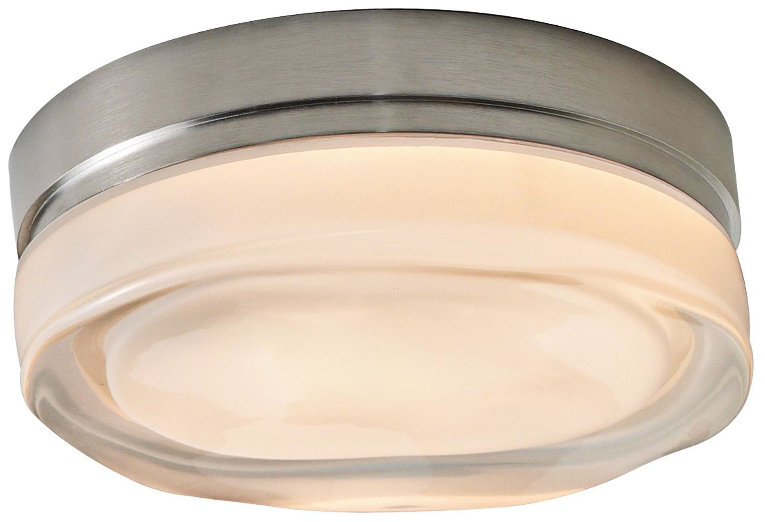 Fluid Round 11" Satin Nickel Tech Lighting Ceiling Light