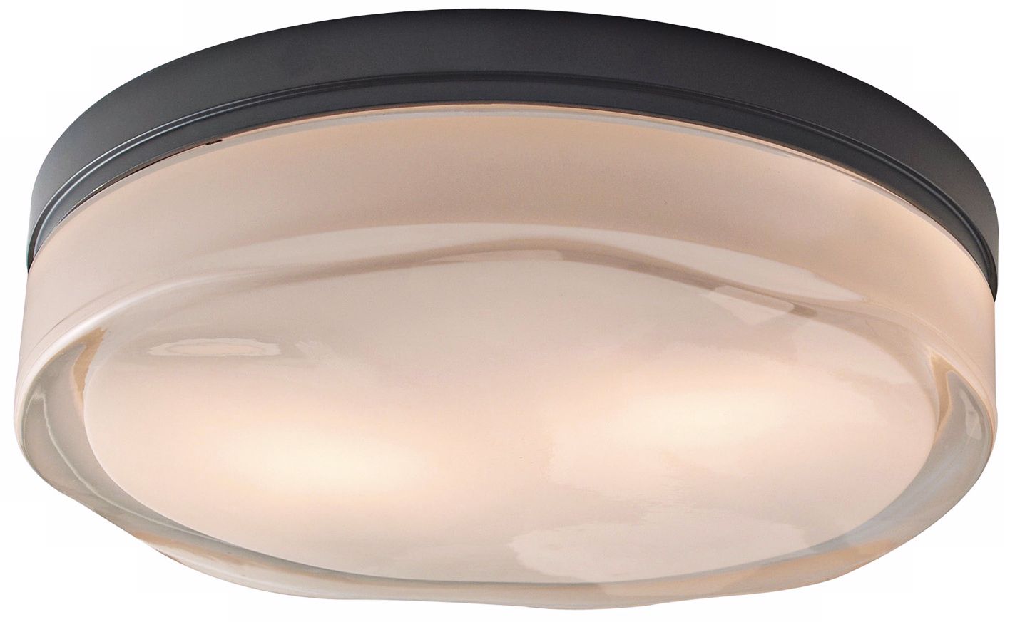 Tech Lighting Fluid Round 11" Bronze Ceiling Light