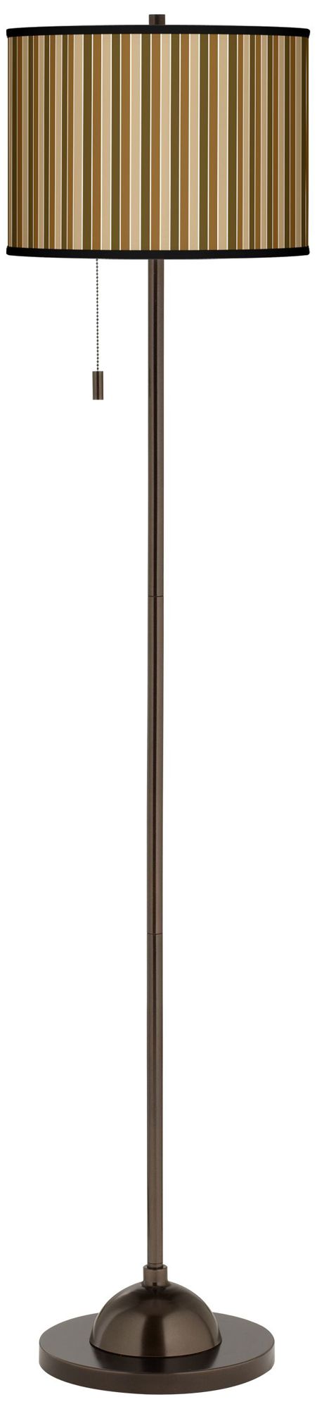 Sorrel Vertical Giclee Glow Bronze Club Floor Lamp