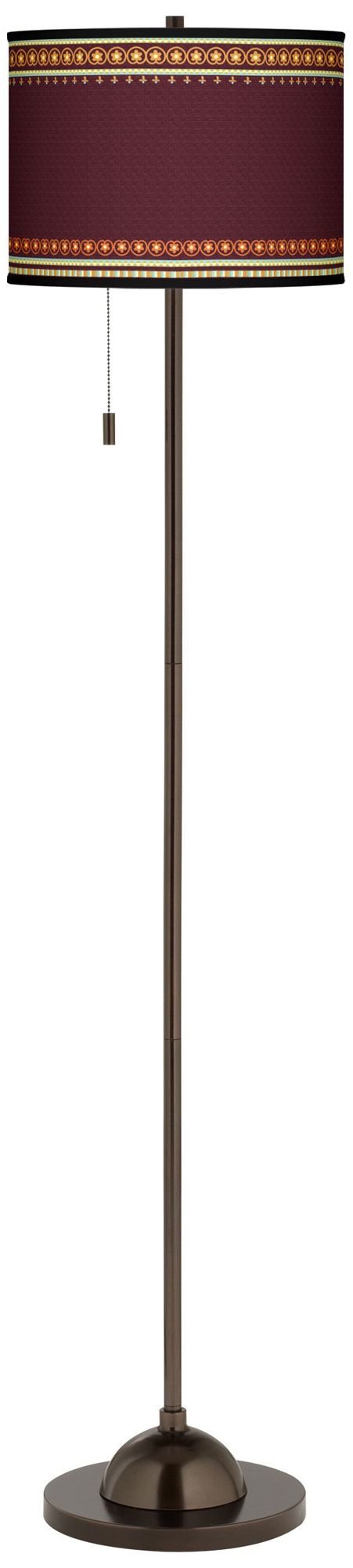 Stacy Garcia Ebro Garnet Bronze Club Floor Lamp