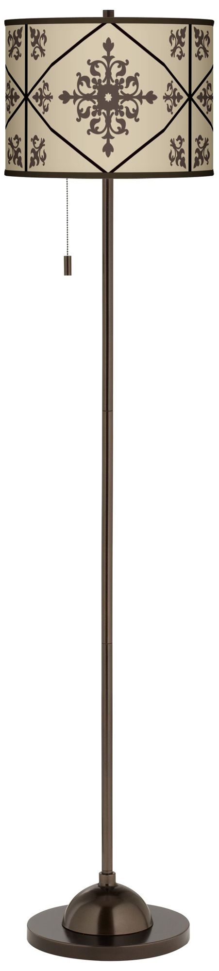 Chambly Giclee Glow Bronze Club Floor Lamp