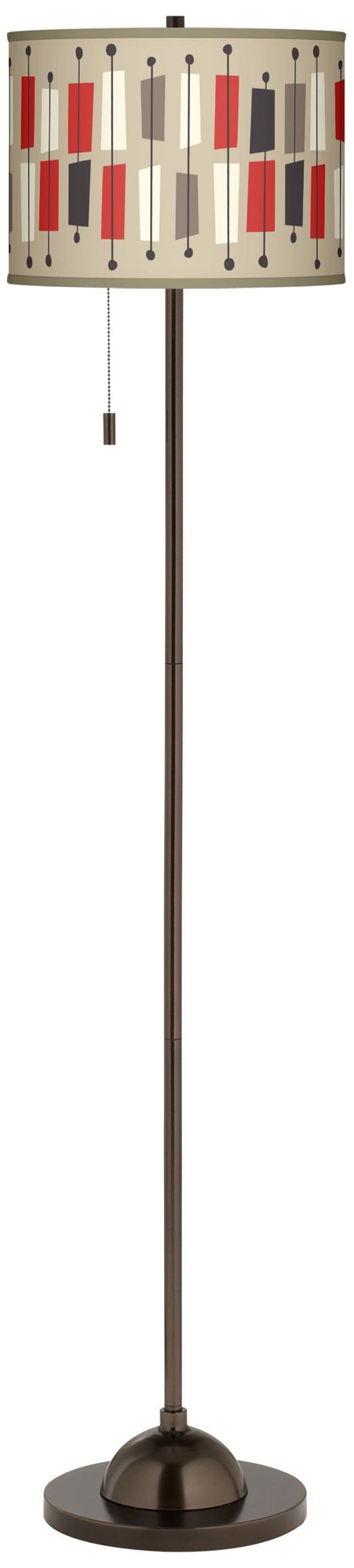 Bounce Giclee Glow Bronze Club Floor Lamp