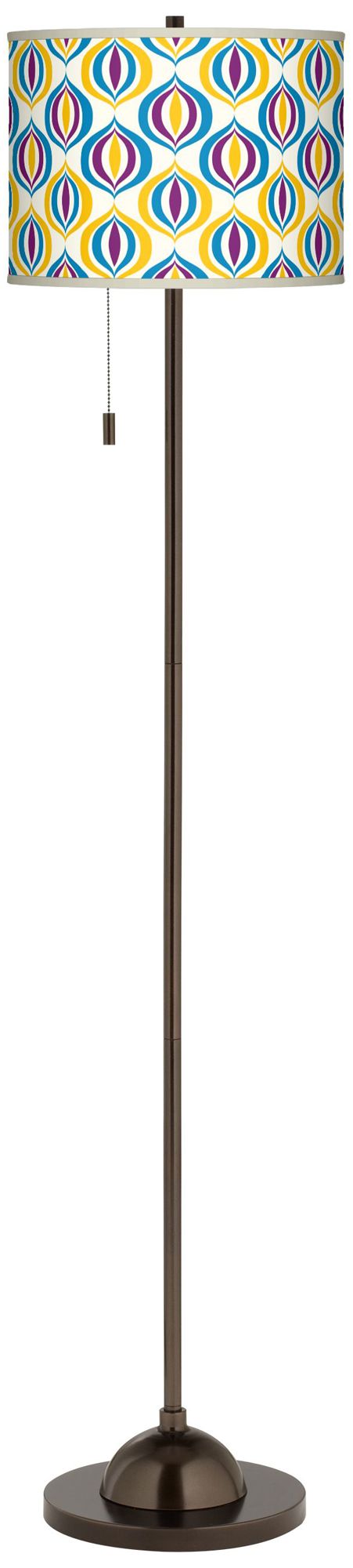 Scatter Giclee Glow Bronze Club Floor Lamp