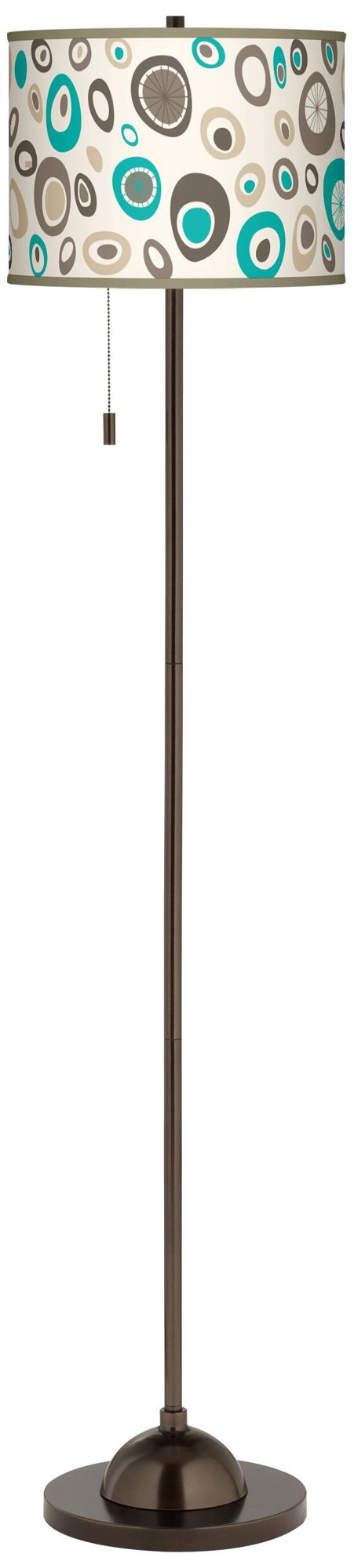 Stammer Giclee Glow Bronze Club Floor Lamp