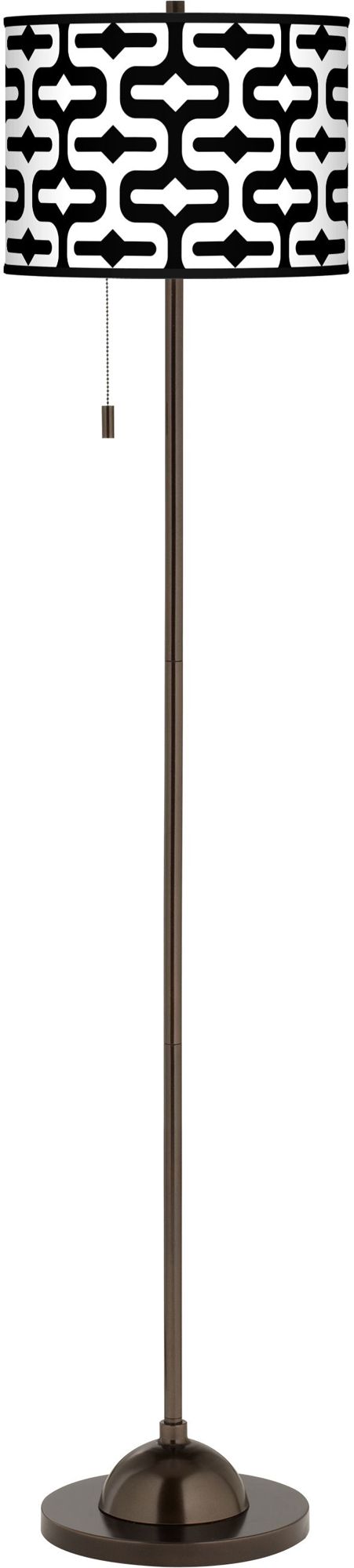 Reflection Giclee Glow Bronze Club Floor Lamp