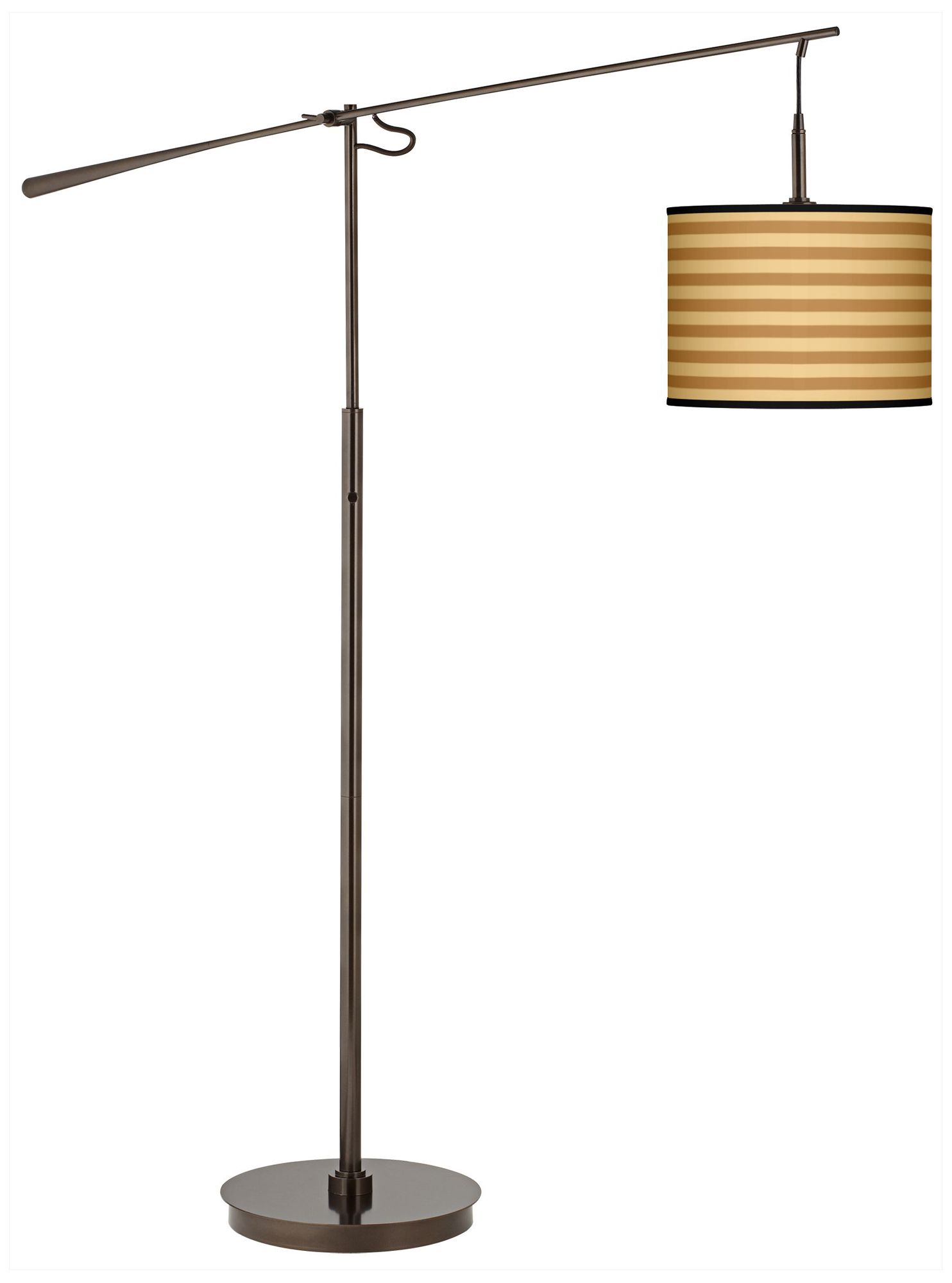 Butterscotch Parallels Bronze Balance Arm Floor Lamp