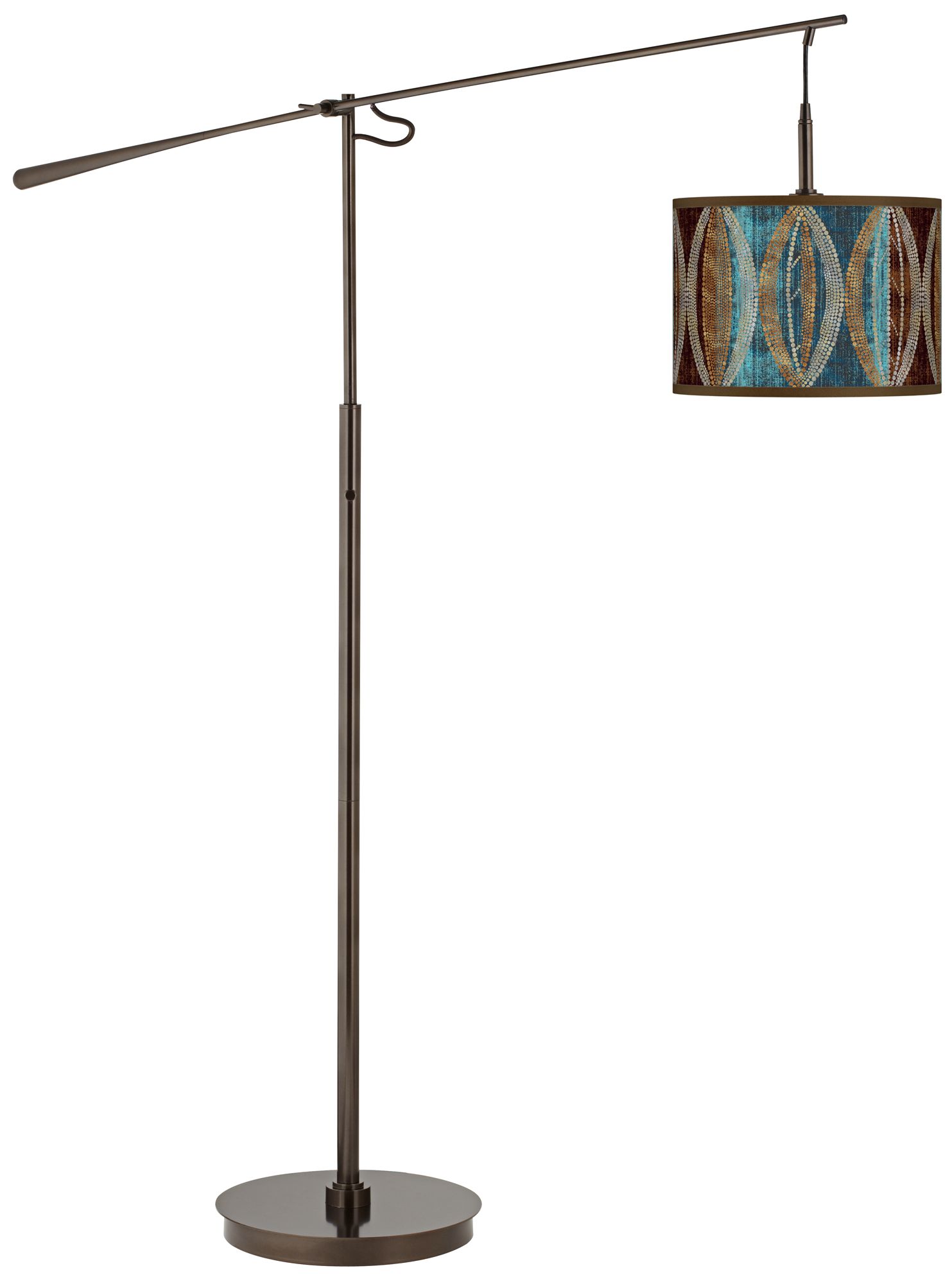 Stacy Garcia Pearl Leaf Peacock Balance Arm Floor Lamp