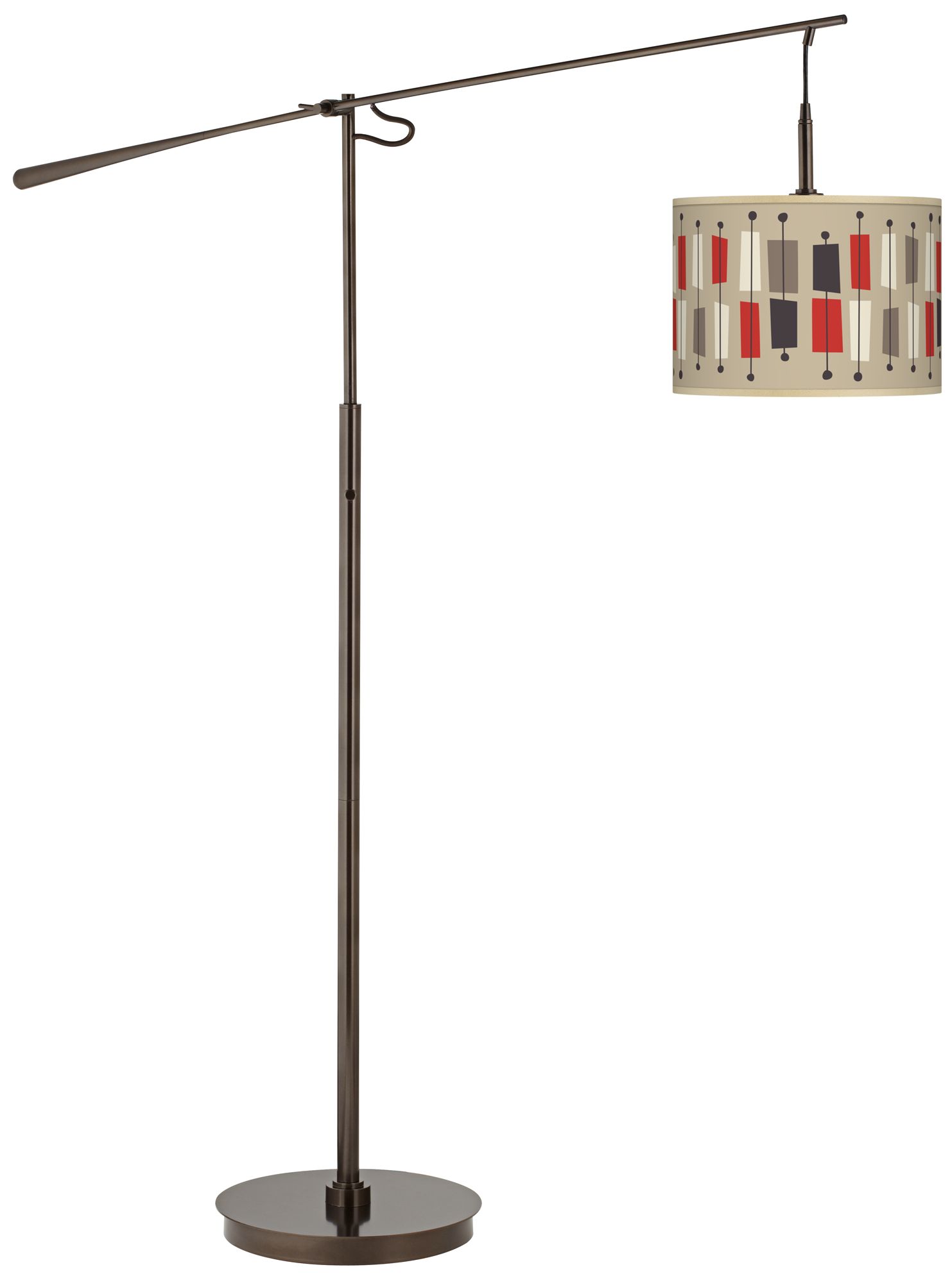 Bounce Giclee Glow Bronze Balance Arm Floor Lamp