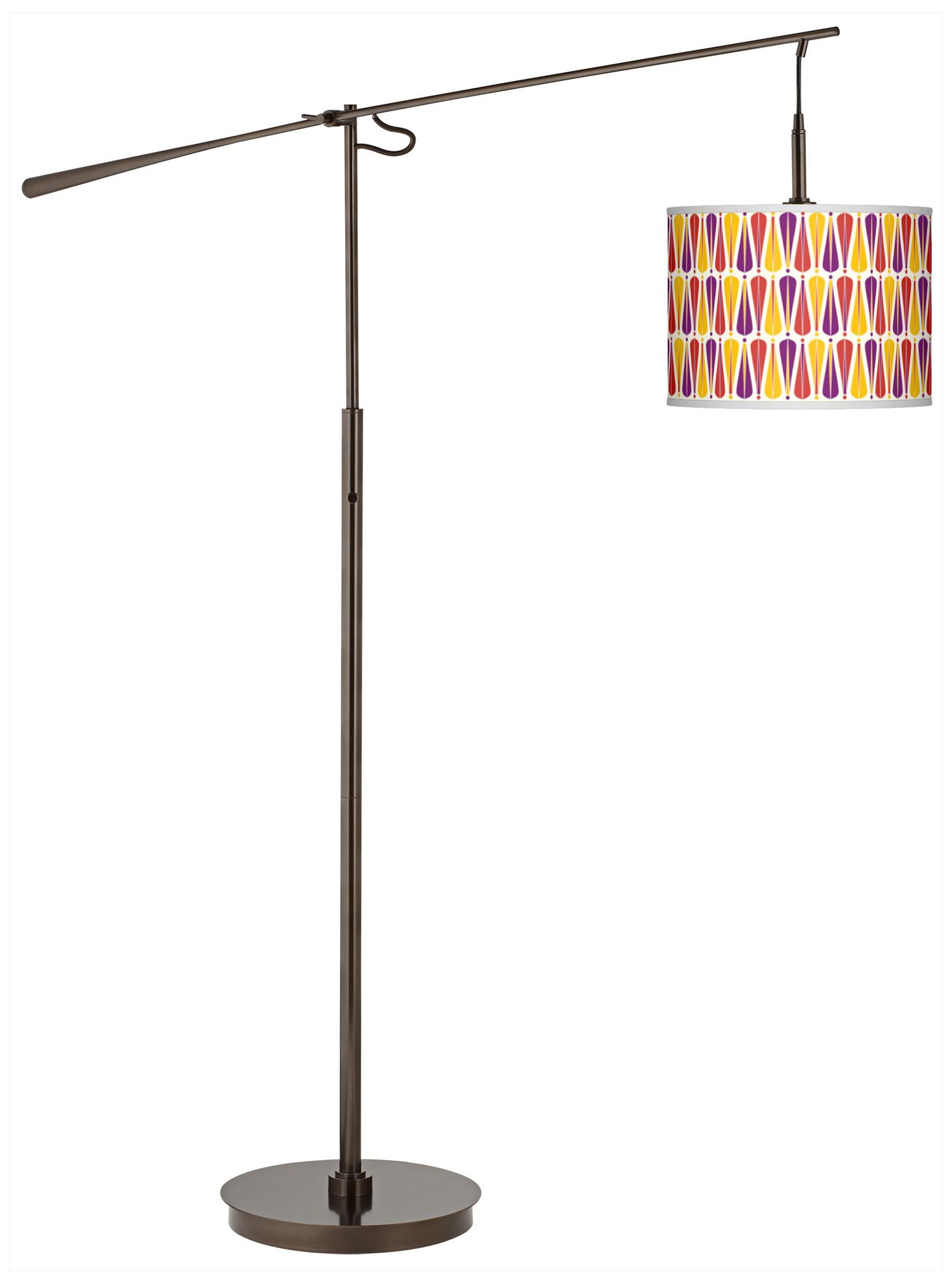 Hinder Giclee Glow Bronze Balance Arm Floor Lamp