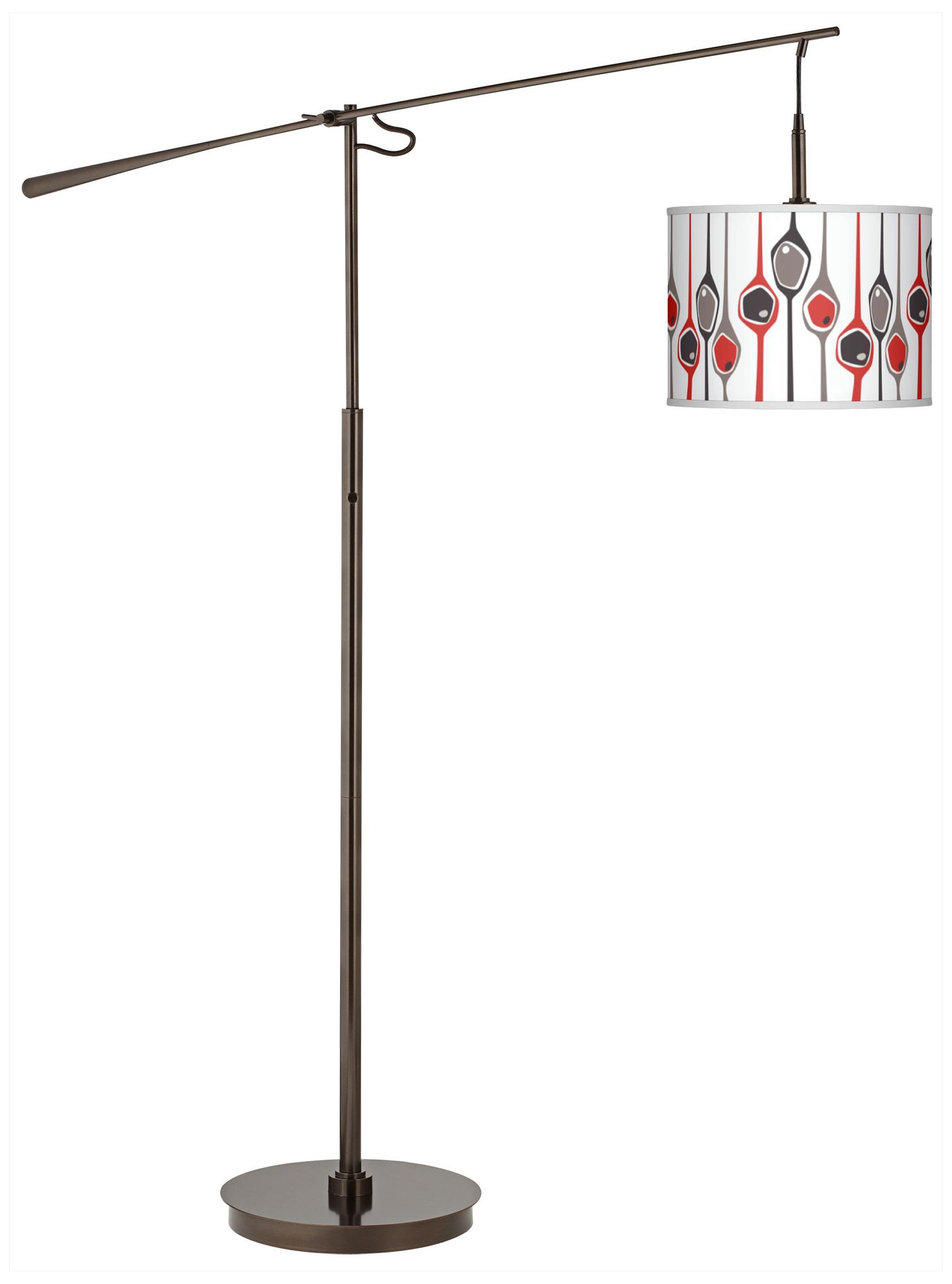 Shutter Giclee Glow Bronze Balance Arm Floor Lamp