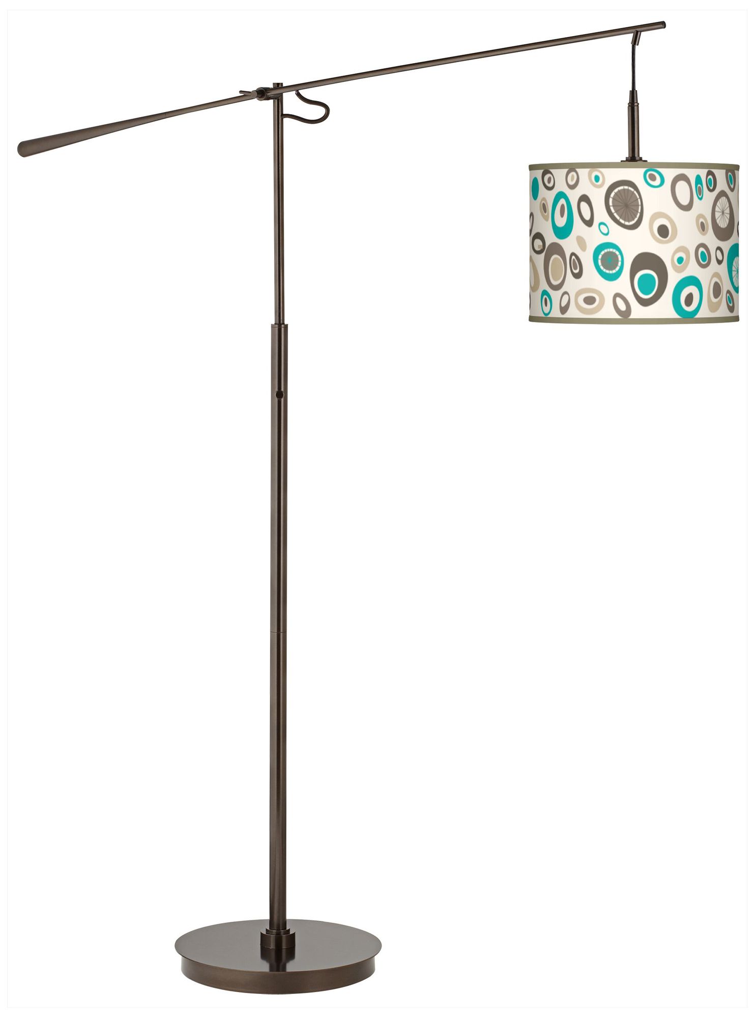 Stammer Giclee Glow Bronze Balance Arm Floor Lamp
