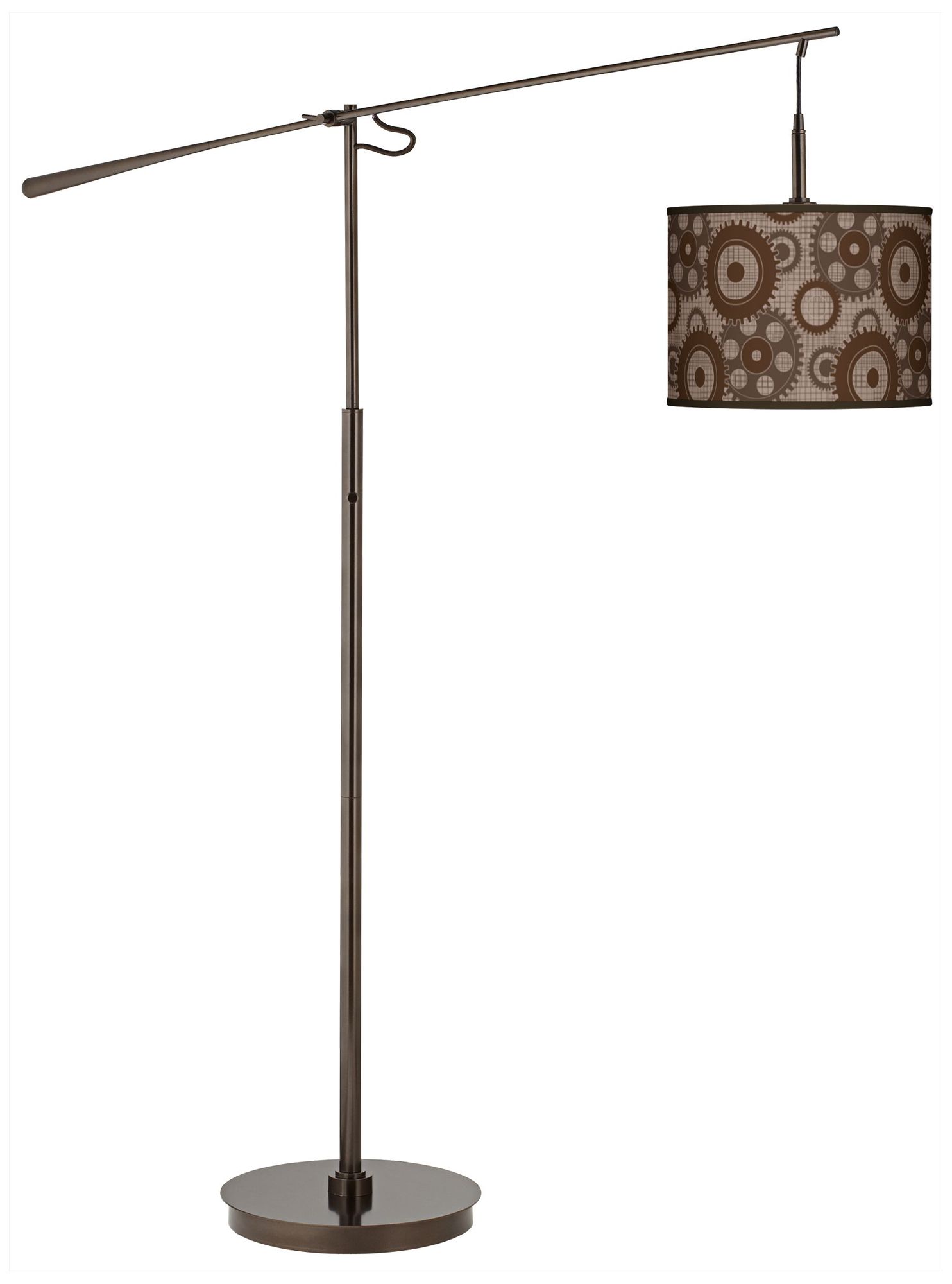 Industrial Gears Bronze Balance Arm Floor Lamp