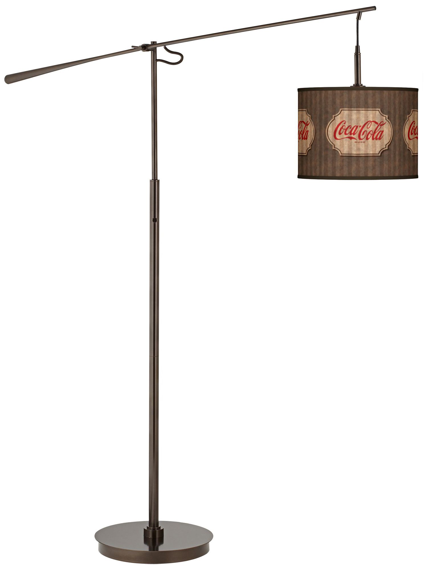 Coca-Cola&reg; Vintage Brown Balance Arm Floor Lamp